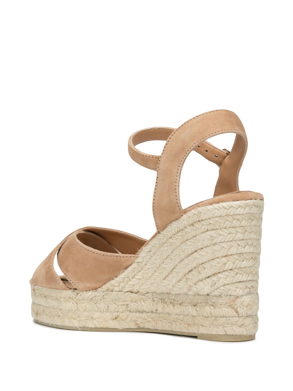 Castañer Blaudell suede wedge sandals – CANVAS 100% - view 3