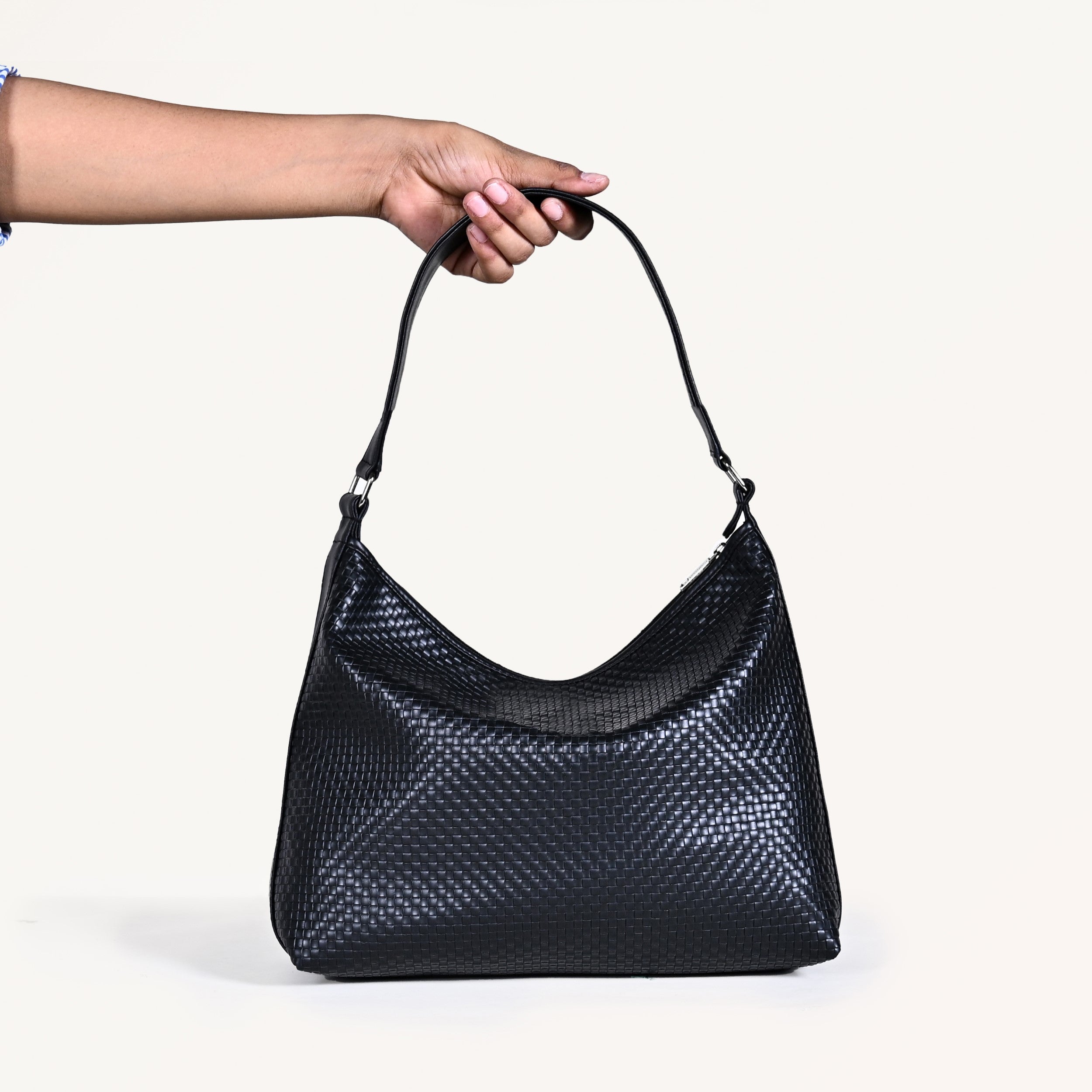 Nestasia Black Soi Trendy Hobo Handbag - view 2
