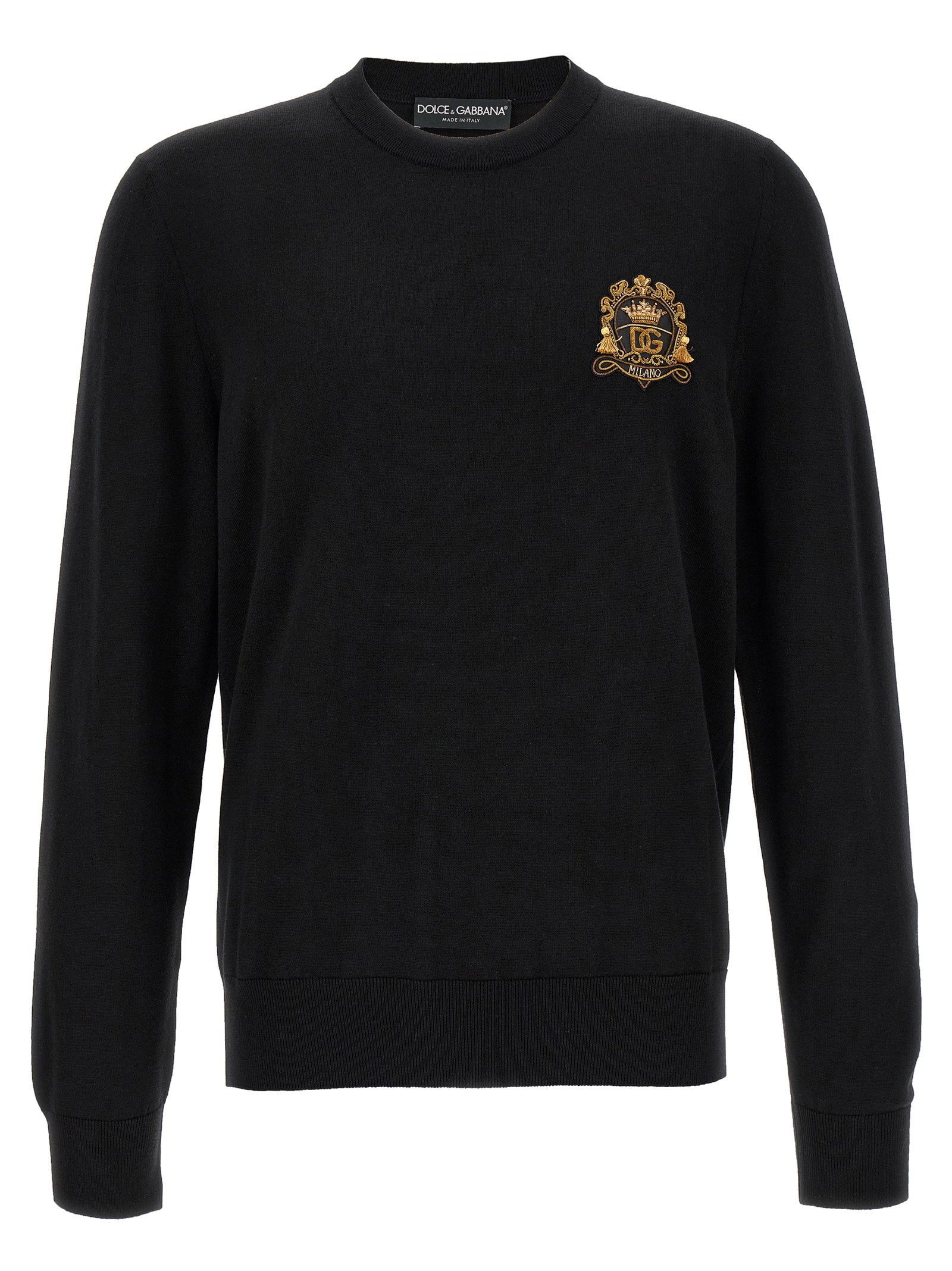 Dolce & Gabbana Coat Of Arms Sweater – 100% virgin wool