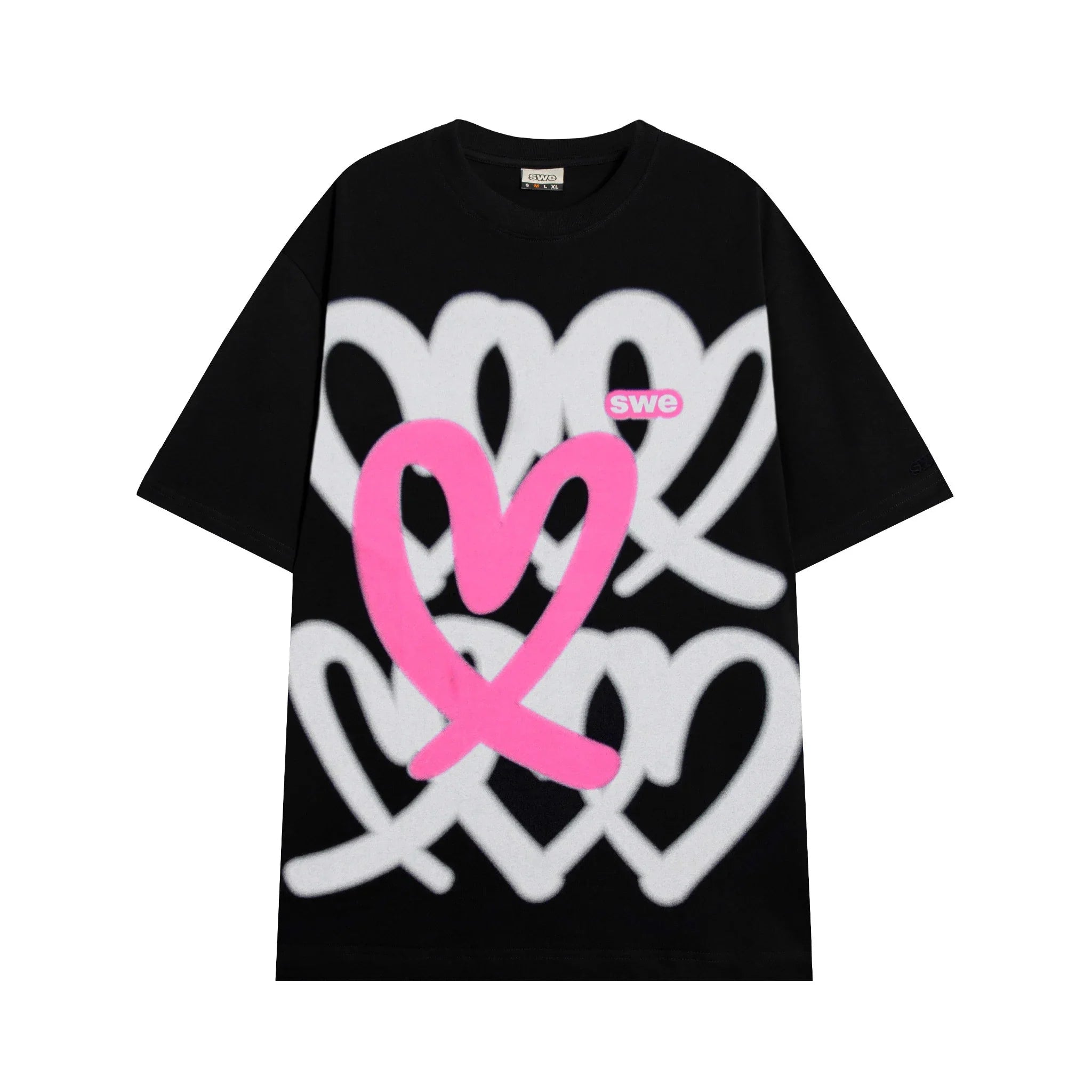 My Store Hearts Tee - Black