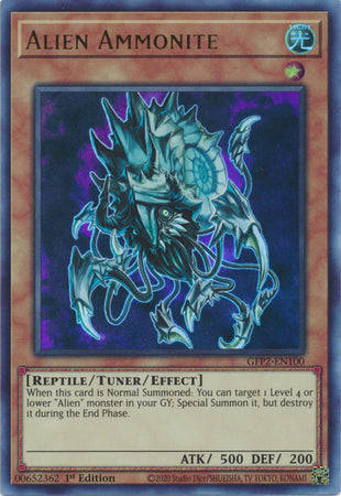 Yu-Gi-Oh! Alien Ammonite - GFP2-EN100 - Ultra Rare - 1st Edition
