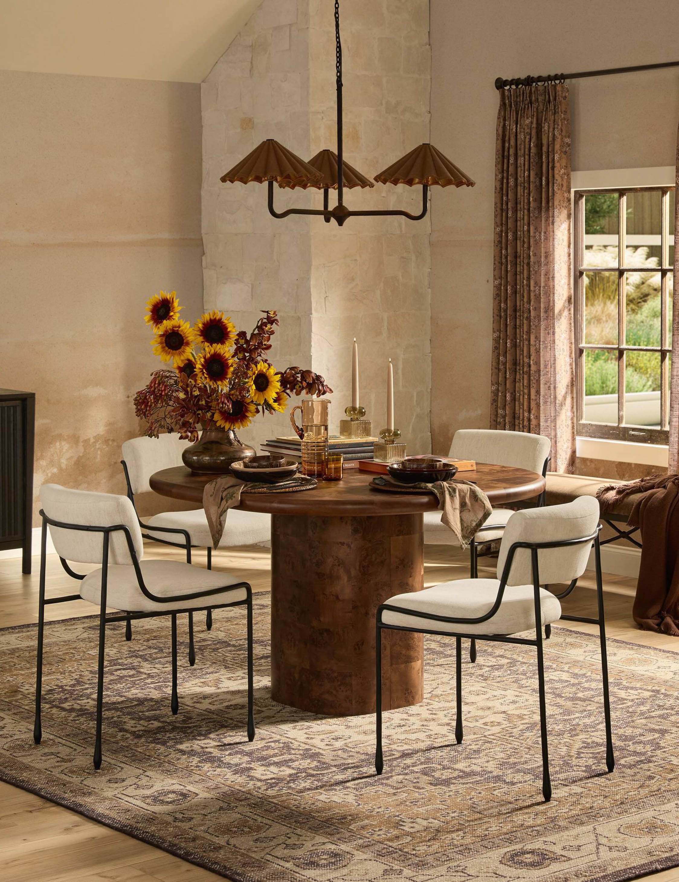 Lulu and Georgia Malko Square Dining Table by Amber Lewis x Four Hands - view 2