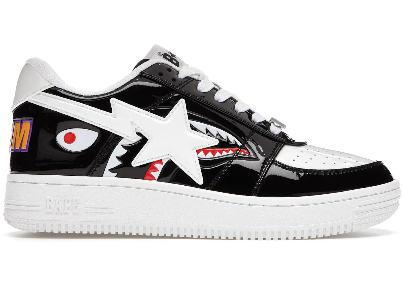 A Bathing Ape Bape Sta Low Color Block Shark Black - view 2
