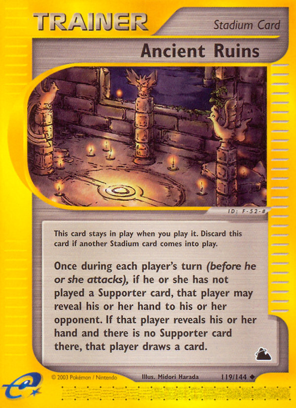 Uncommon ecard3-119 reverse – Pokémon Ancient Ruins - 119/144 - Uncommon [ecard3-119] [Reverse Holo] - Ancient Ruins - 119/144 - Uncommon