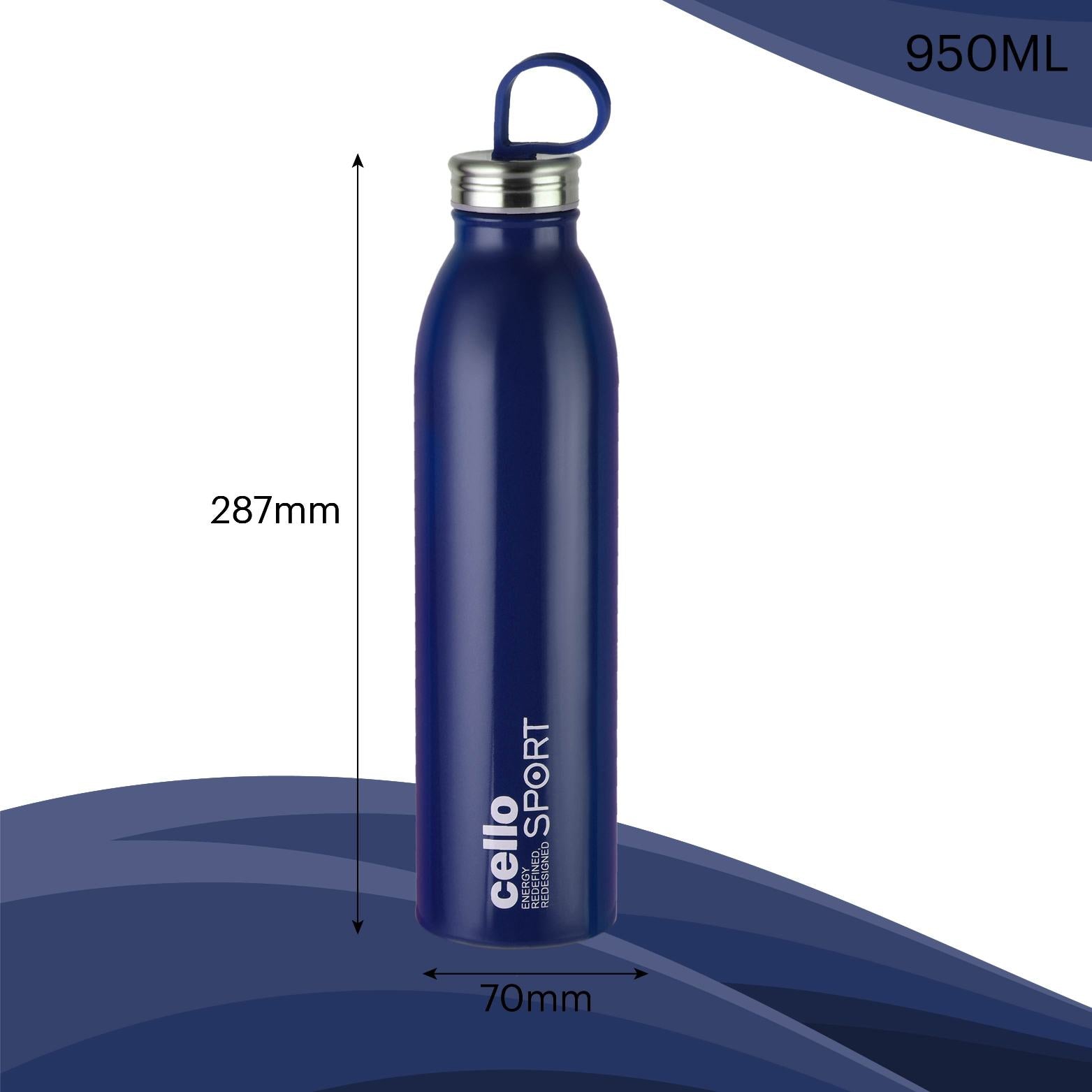 Cello Nios Flask, Vacusteel Water Bottle, 900ml - view 26