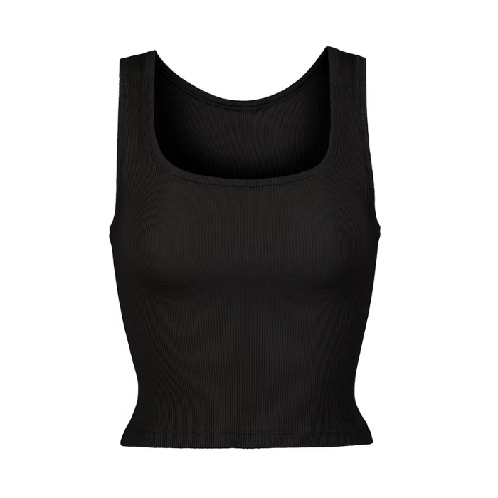 HYPE ELIXIR Skims Cotton Rib Tank Soot