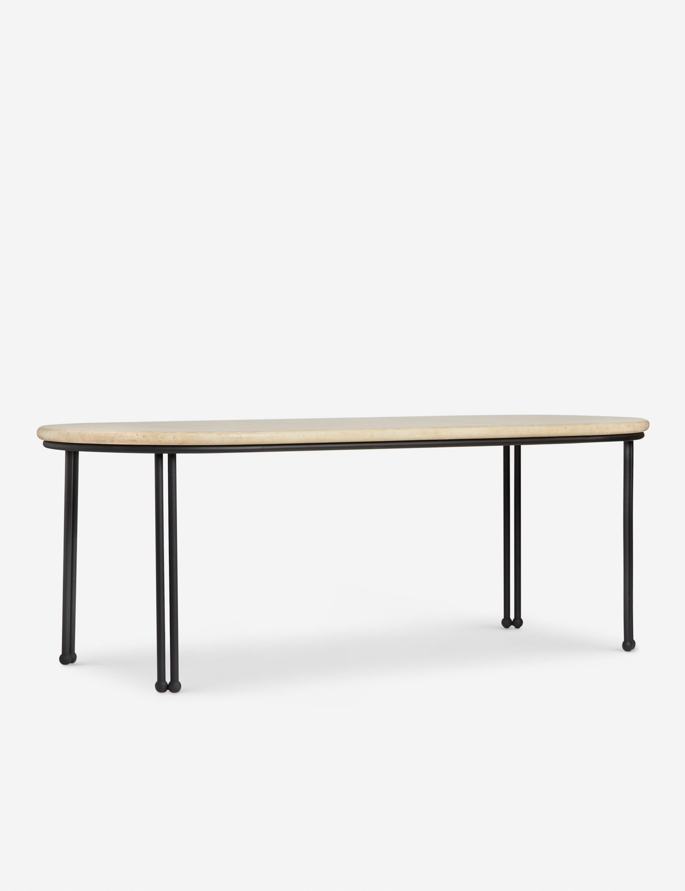 Lulu and Georgia Lanata Outdoor Dining Table – Travertine