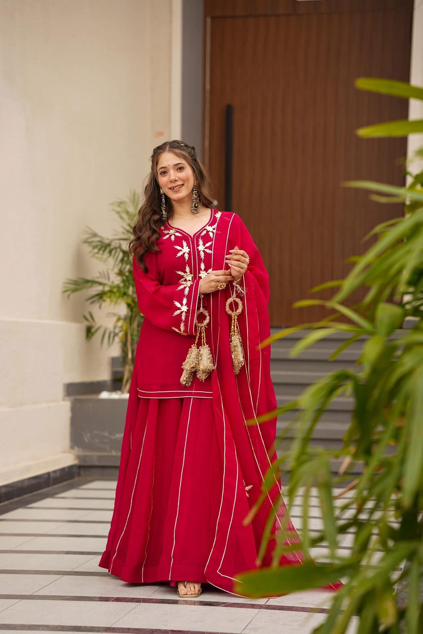 Idaho0 Heavenly aura kurta palazzo set