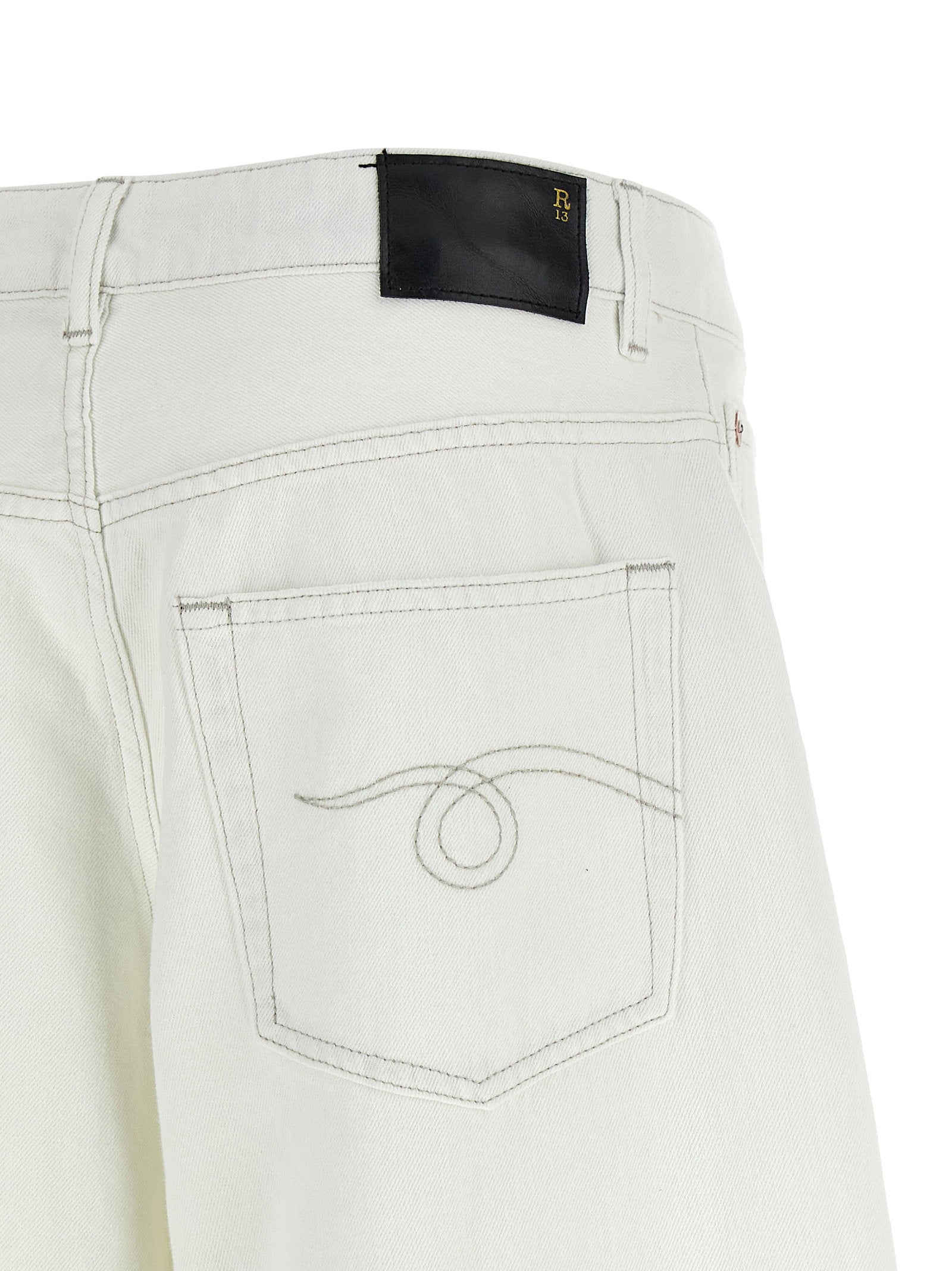 R13 Nico Wrap Jeans – 67% cotton 33% paper - view 4