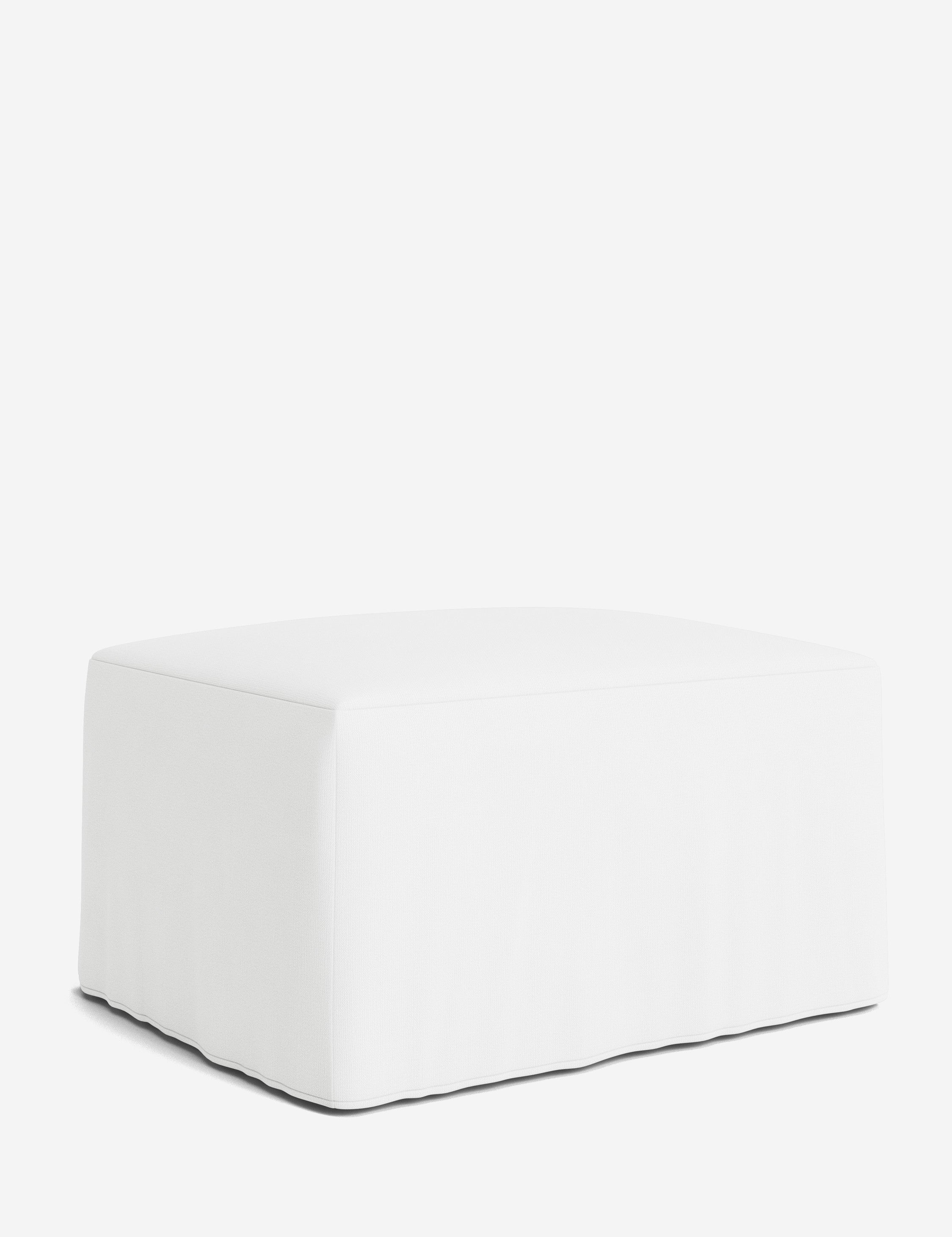 Lulu and Georgia Portola Slipcover Ottoman - view 138