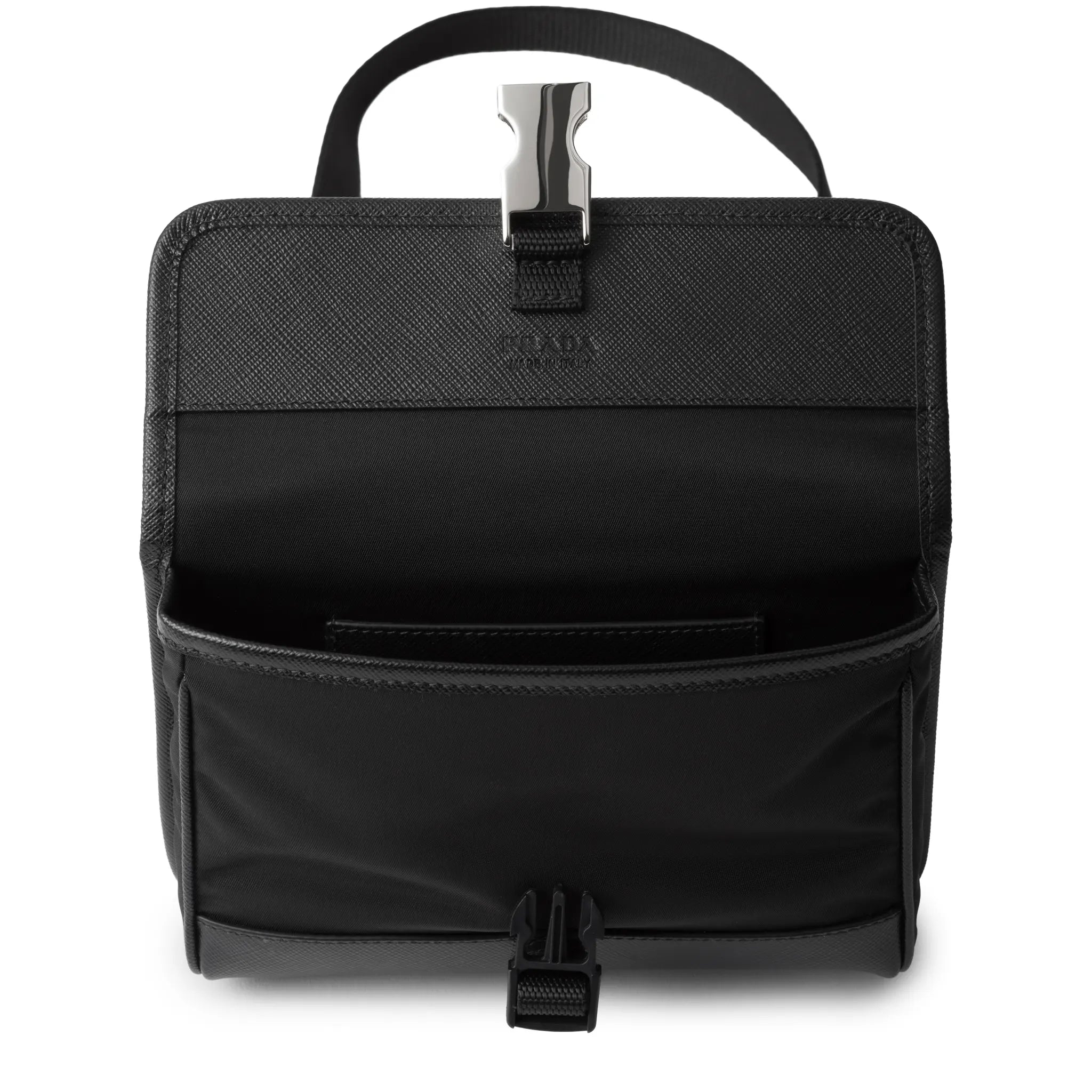 Prada Re-Nylon Saffiano Leather Black Smartphone Case - view 3