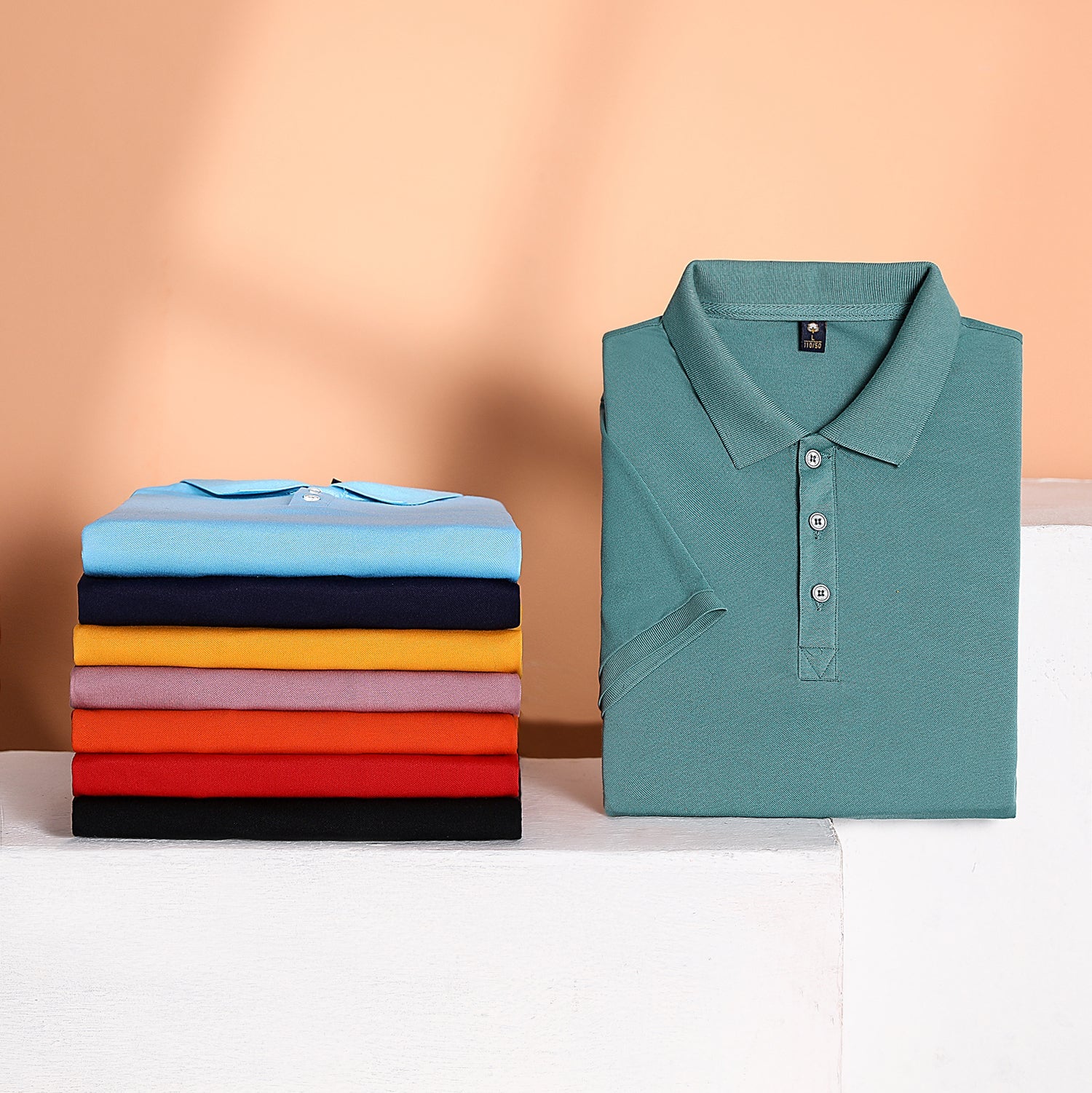 702f46 Men's Polo Neck T-Shirts???? (Pack Of 5) - view 6