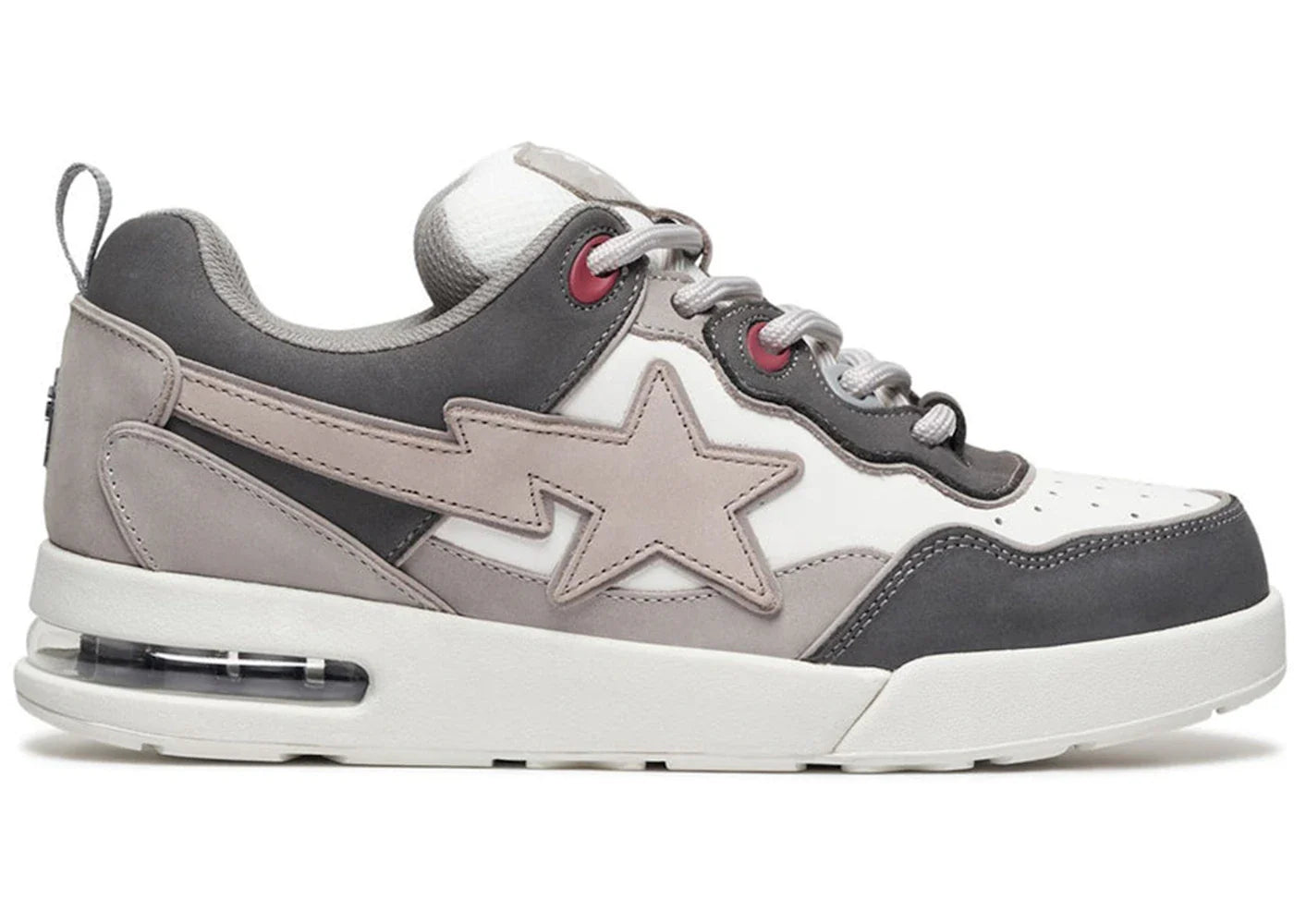 BAPE A Bathing Ape Flip Sta Grey White Red
