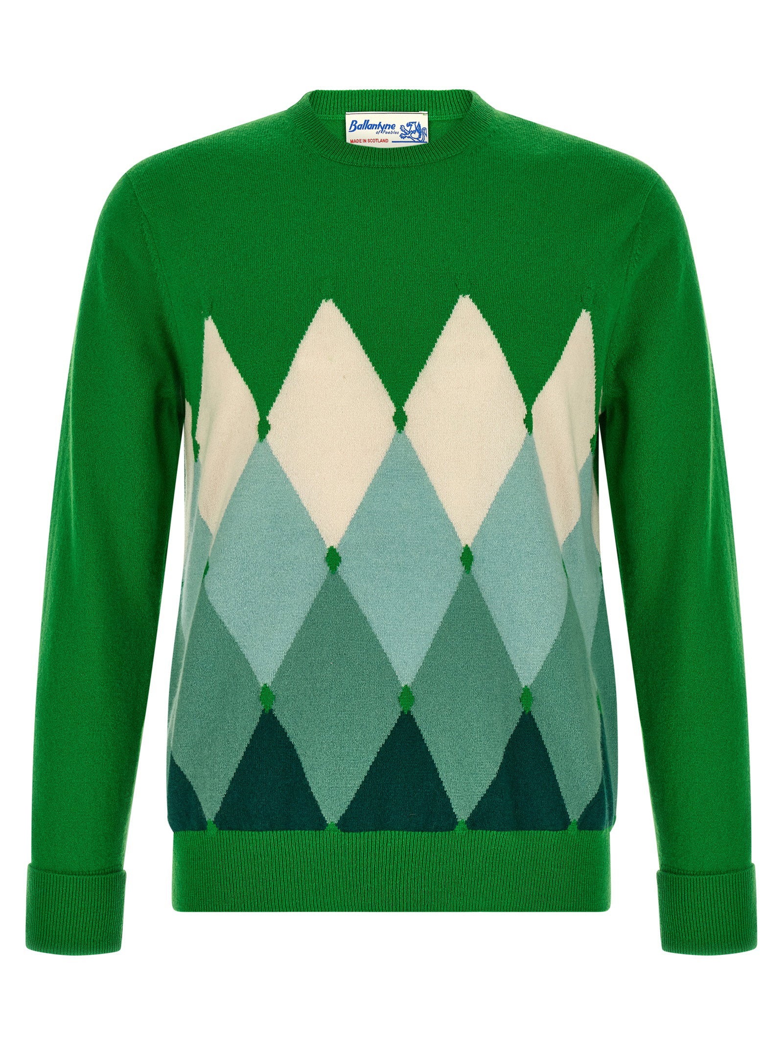Ballantyne Diamond Sweater – 100% cashmere
