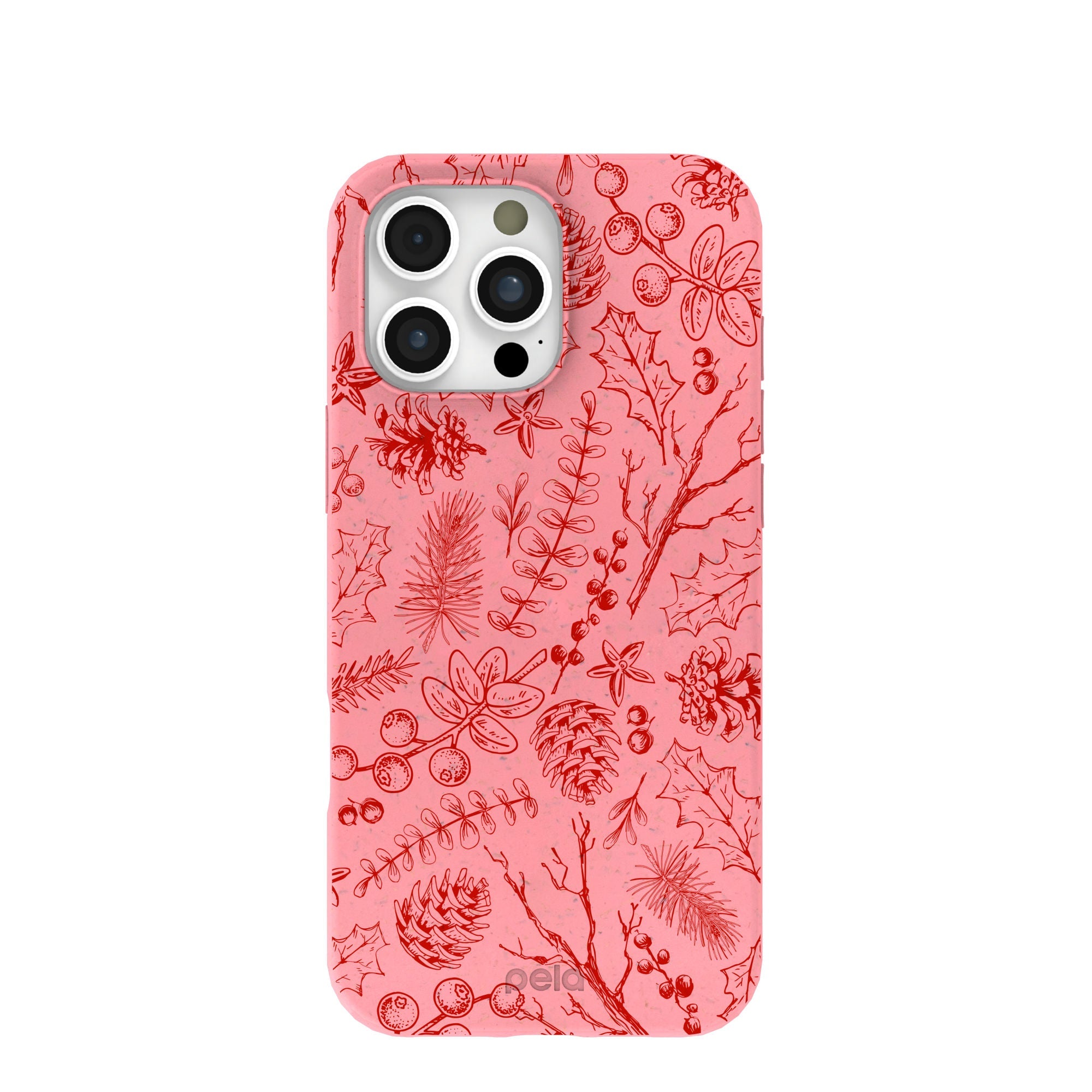 BlackTree Bubblegum Pink Festive Forest iPhone 16 Pro Max Case