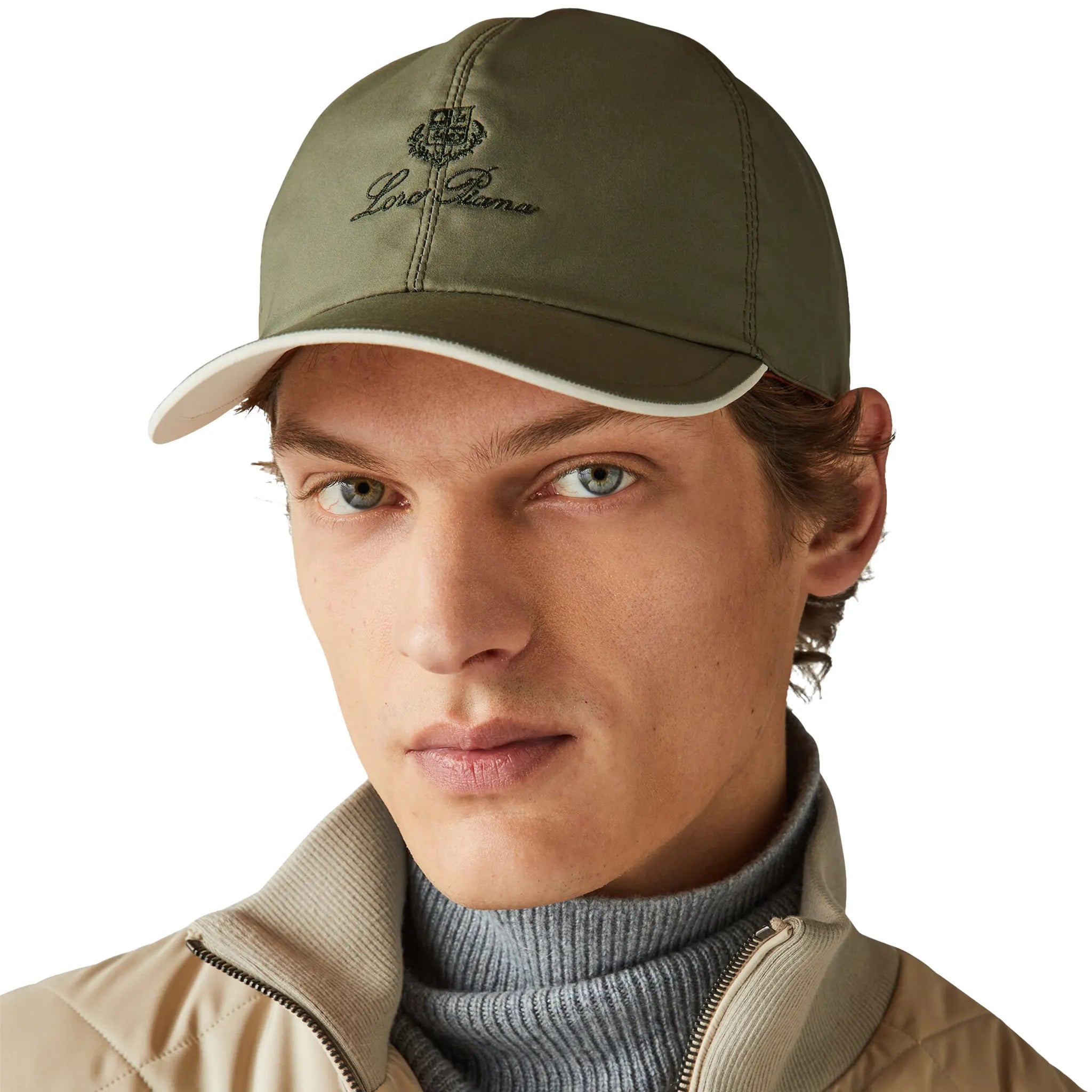 Loro Piana Microfibre Storm System Midnight Garden Ivory Baseball Cap - view 2