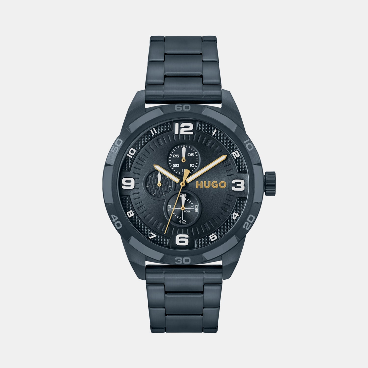 Boss Grip Men Quartz Blue Dial Analog Stainless Steel Watch 1530278