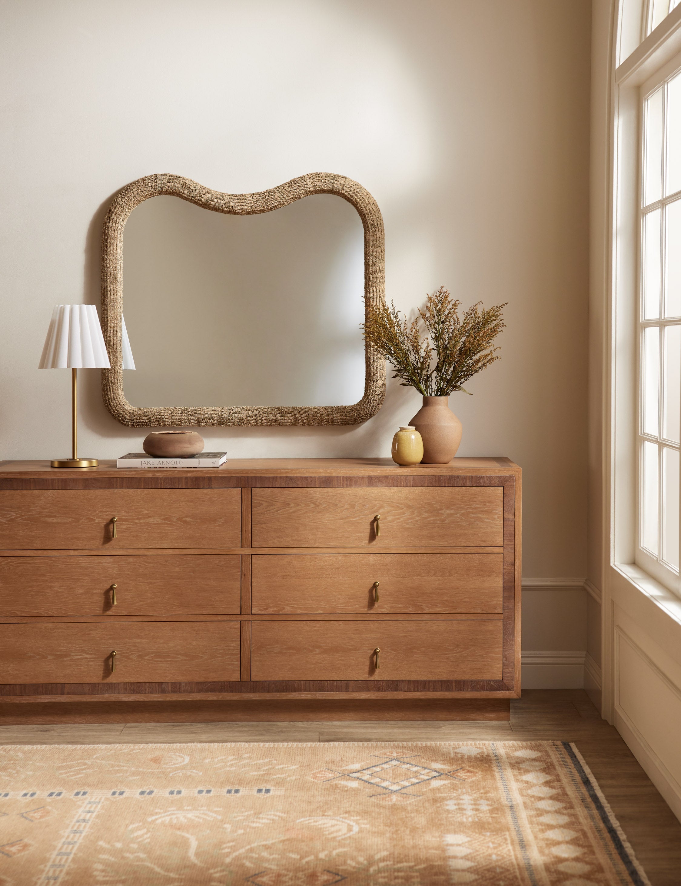 Lulu and Georgia Kacia Mantel Mirror – Natural - view 2