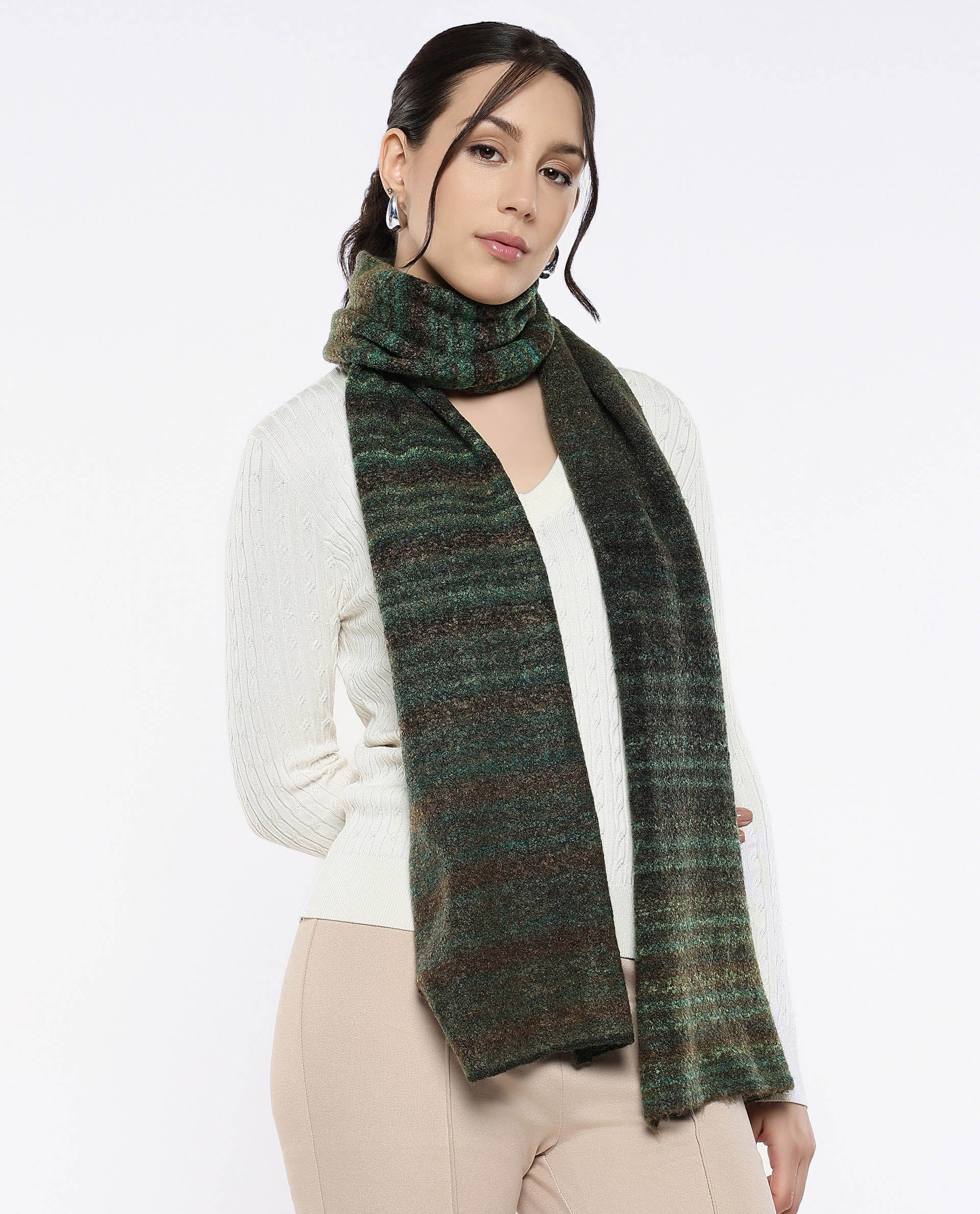 Rareism Women Muffy 3 Multi Plain Muffler - view 4