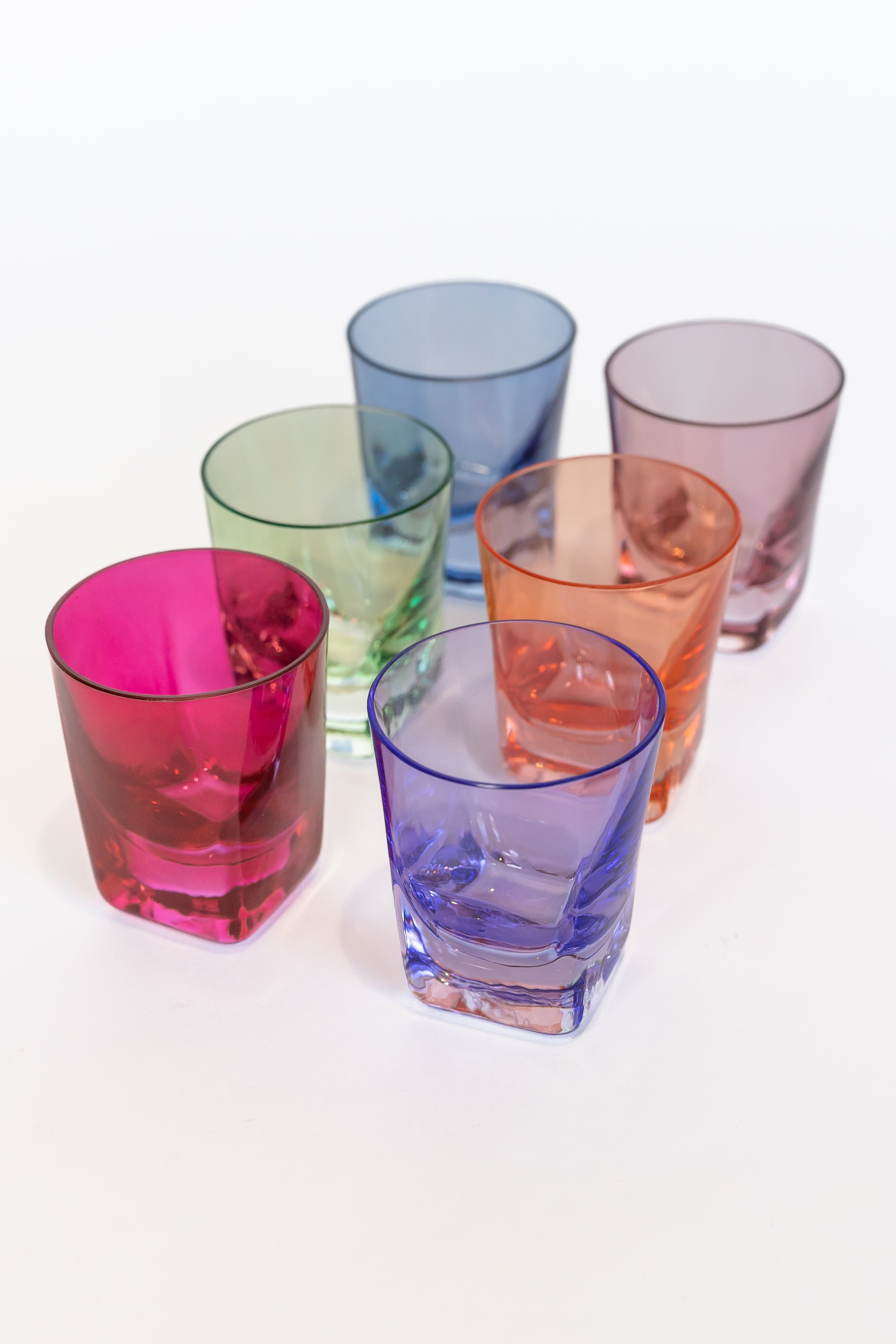 Estelle Colored Glass Estelle Colored Shot Glasses - Set of 6 {Mixed Set}