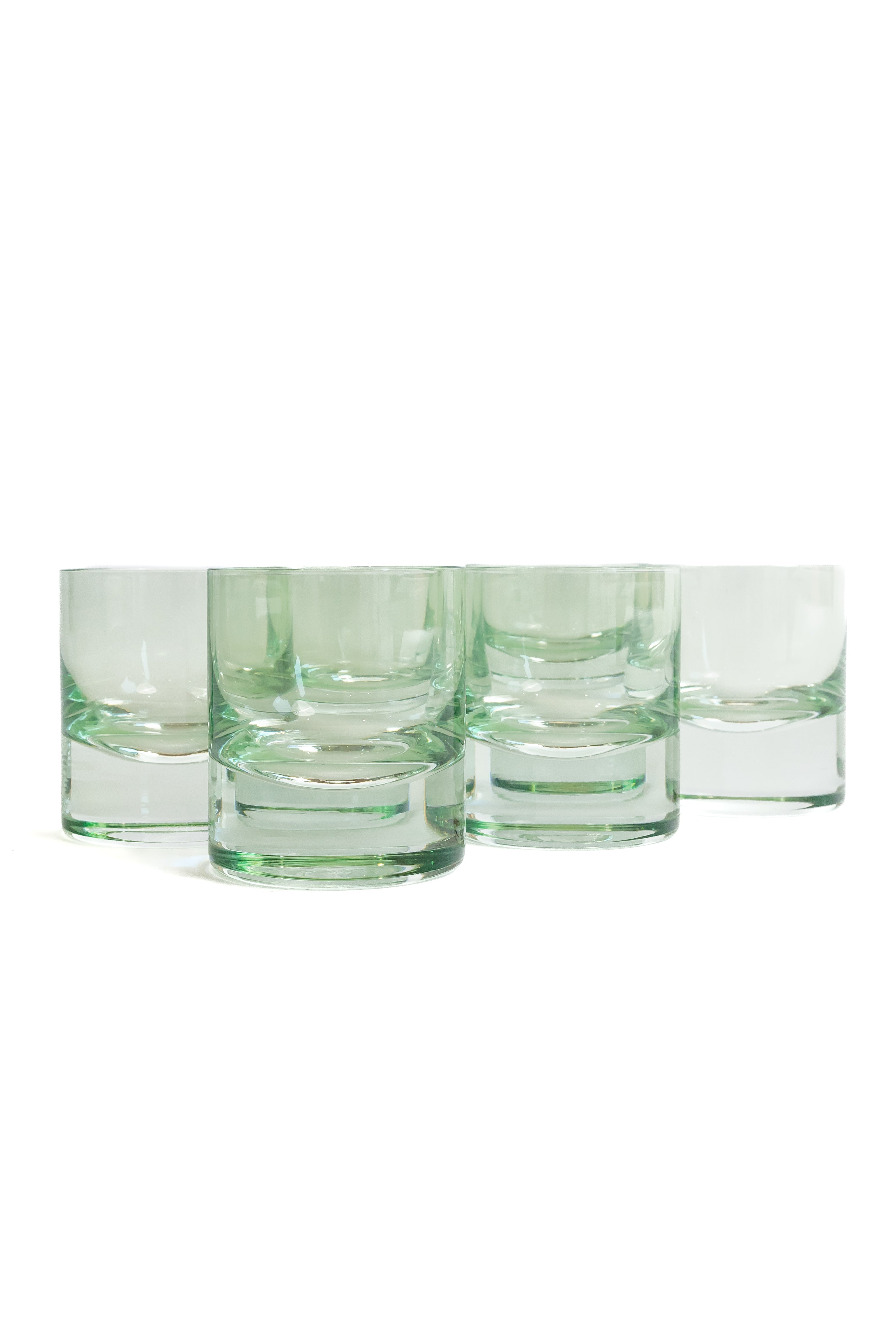 Estelle Colored Glass Estelle Colored Rocks Glass - Set of 6 {Mint Green} - view 5