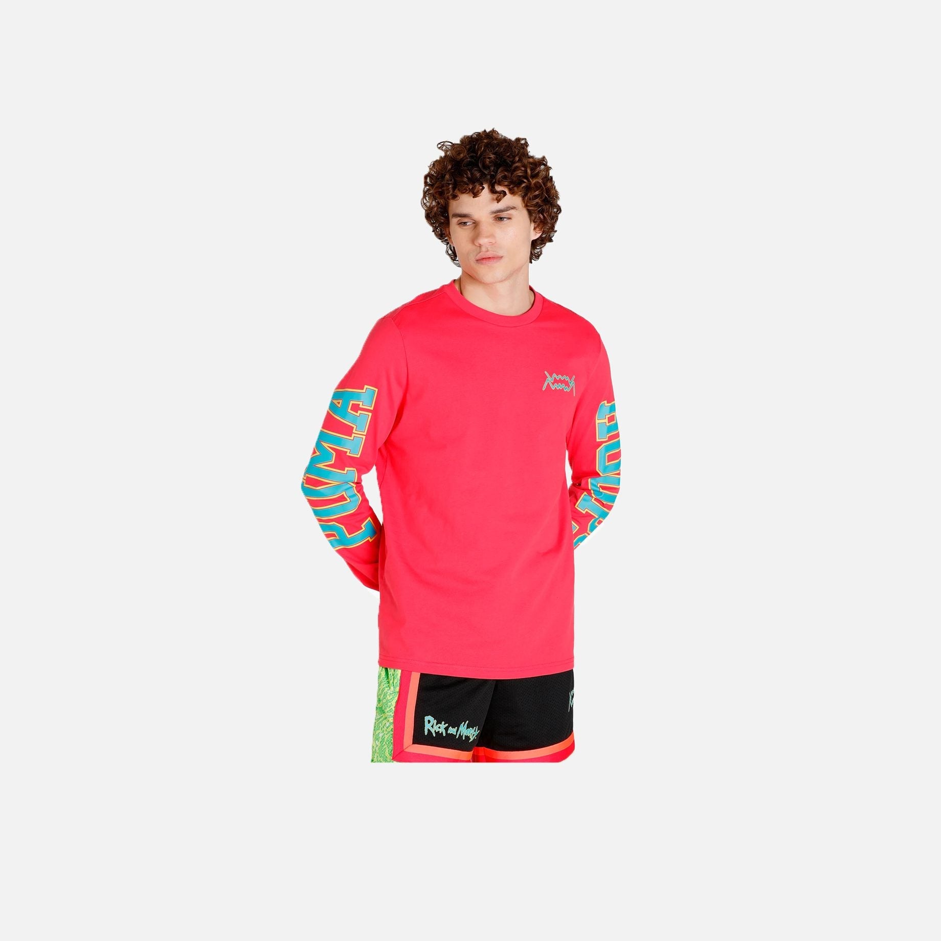 Puma | RICK AND MORTY LONG SLEEVE BASKETBALL T-SHIRT