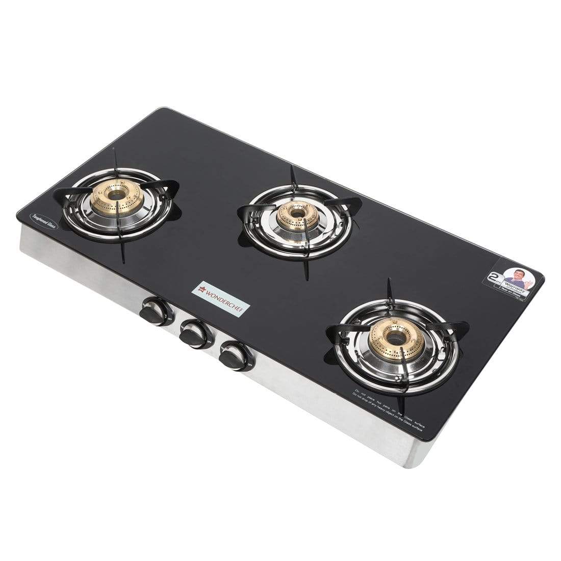 Wonderchef Zest 3 Burner Glass Cooktop - view 5