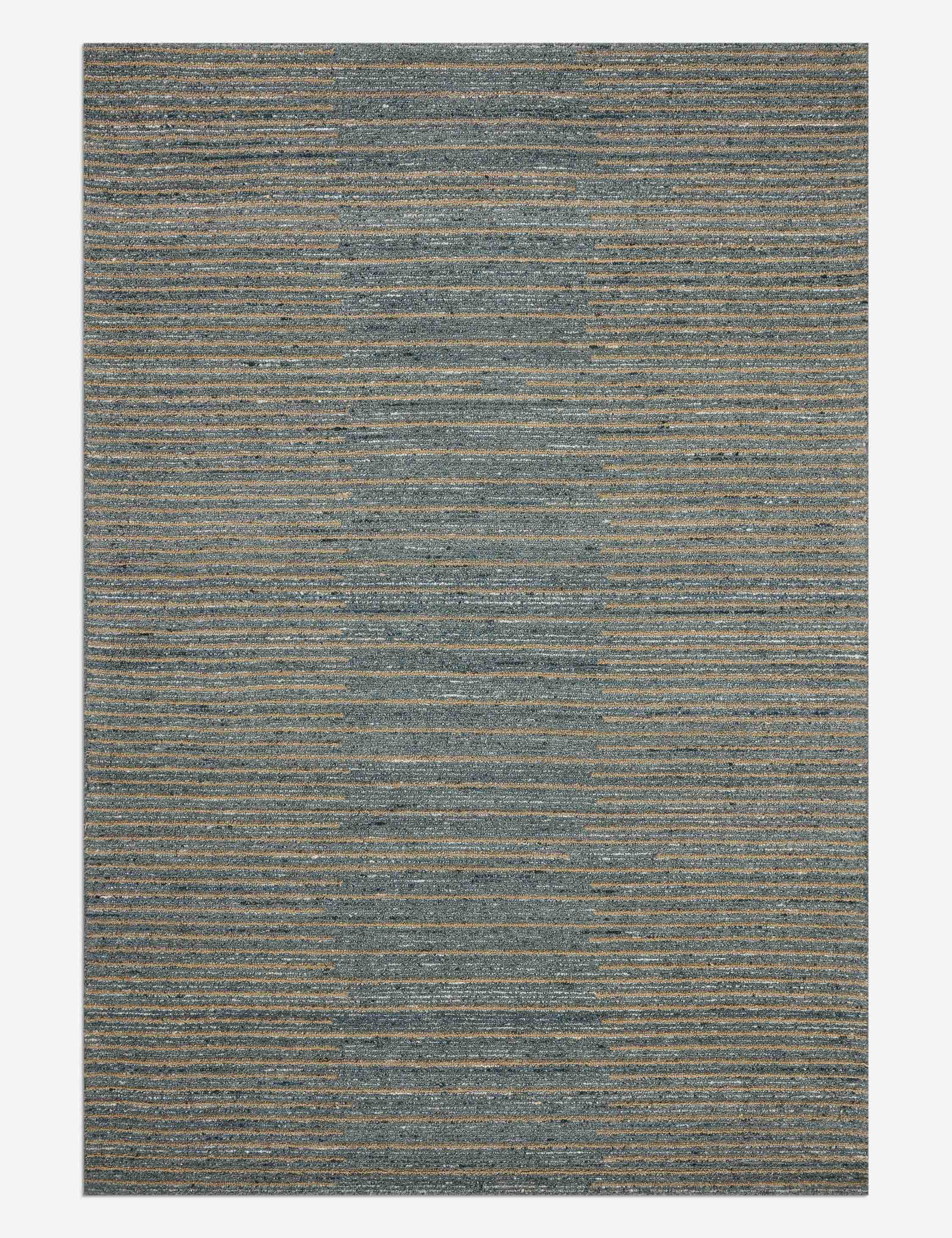 Lulu and Georgia Madaus Hand-Tufted Wool Rug – Slate and Natural