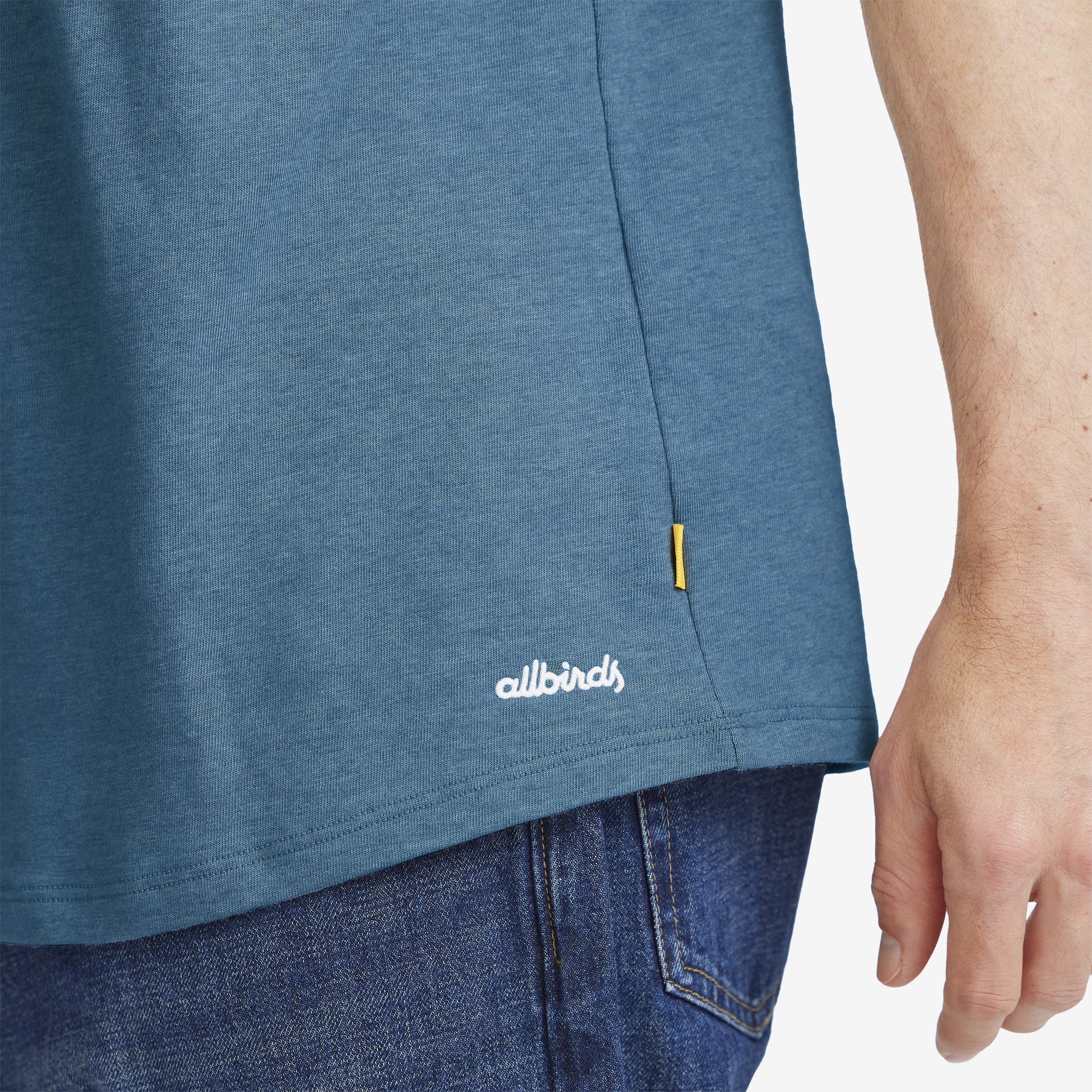Allbirds Men's Soft Merino Tee - Basin Blue - view 3