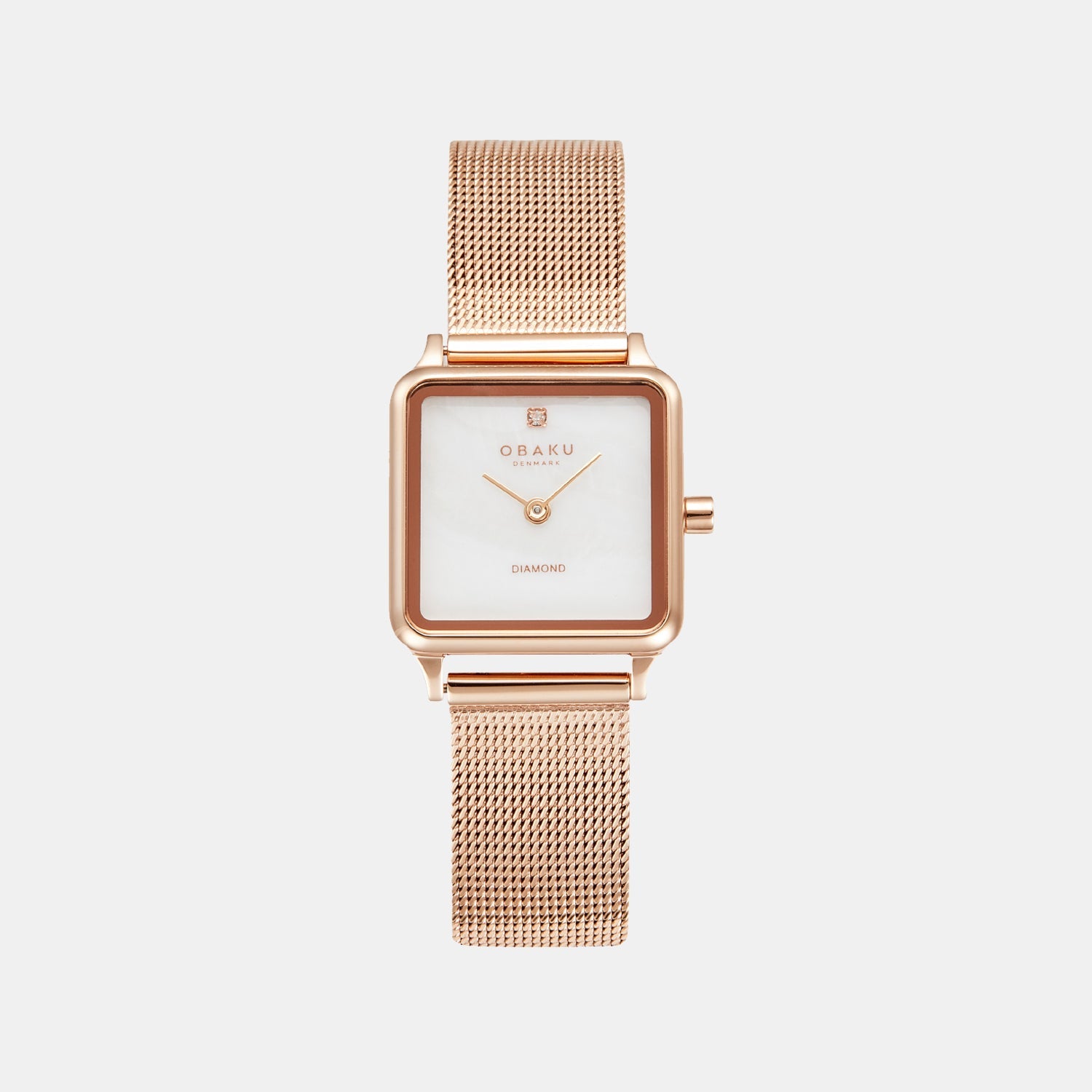 Obaku Adamas Women Quartz White Dial Analog Stainless Steel Watch V301LXVWMV