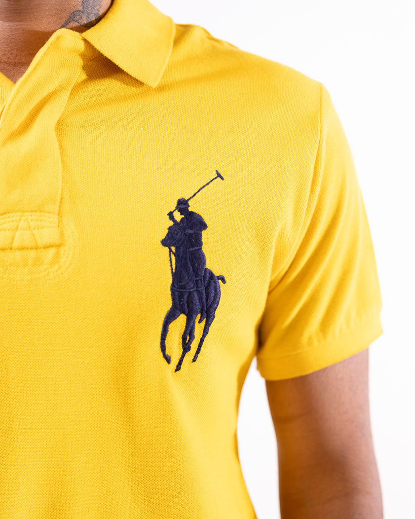 POLO RALPH LAUREN Ralph Lauren Track & Field Polo T-Shirt - Brazil Yellow - view 2