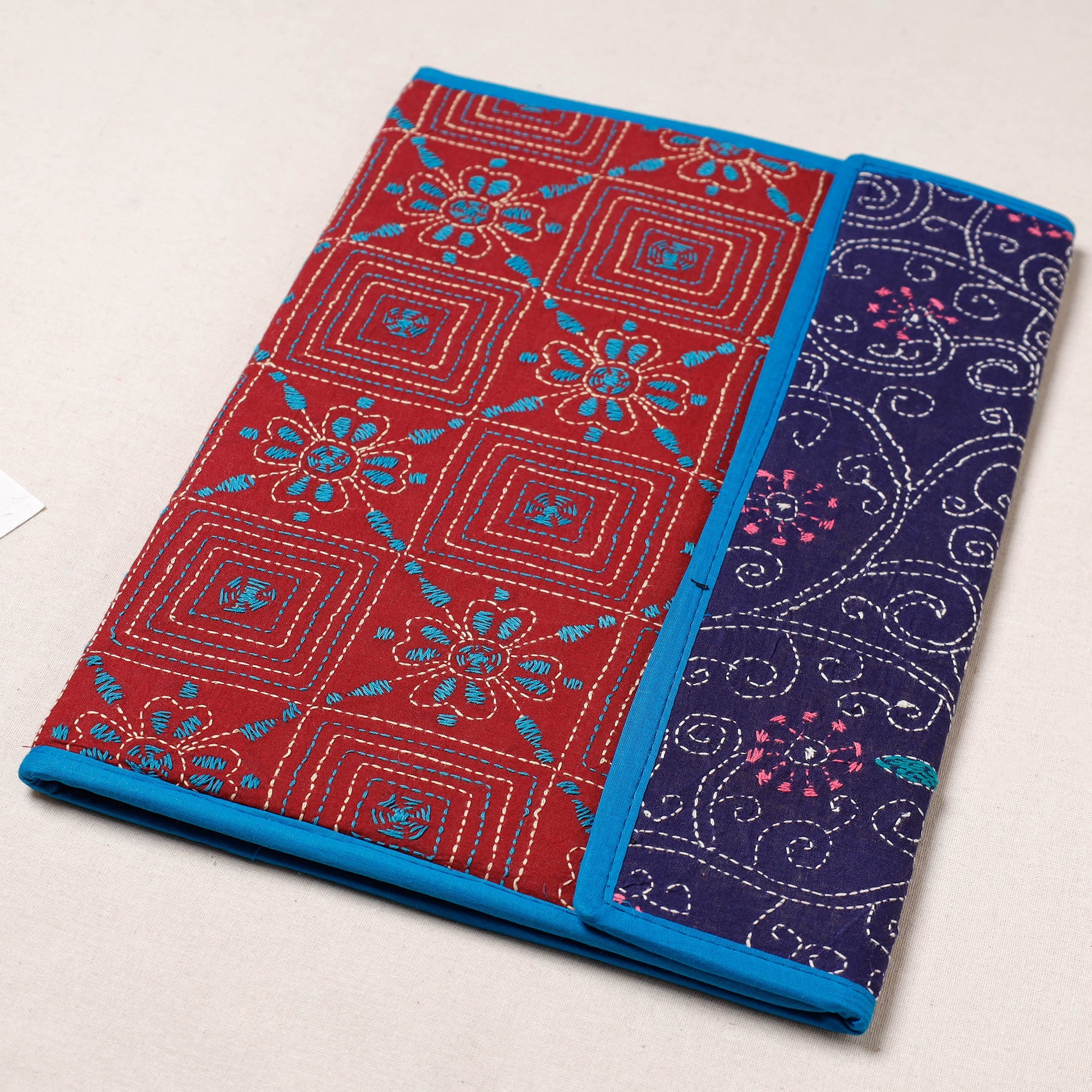 ASALKAAR Bengal Kantha Work Handcrafted File Folder - view 2