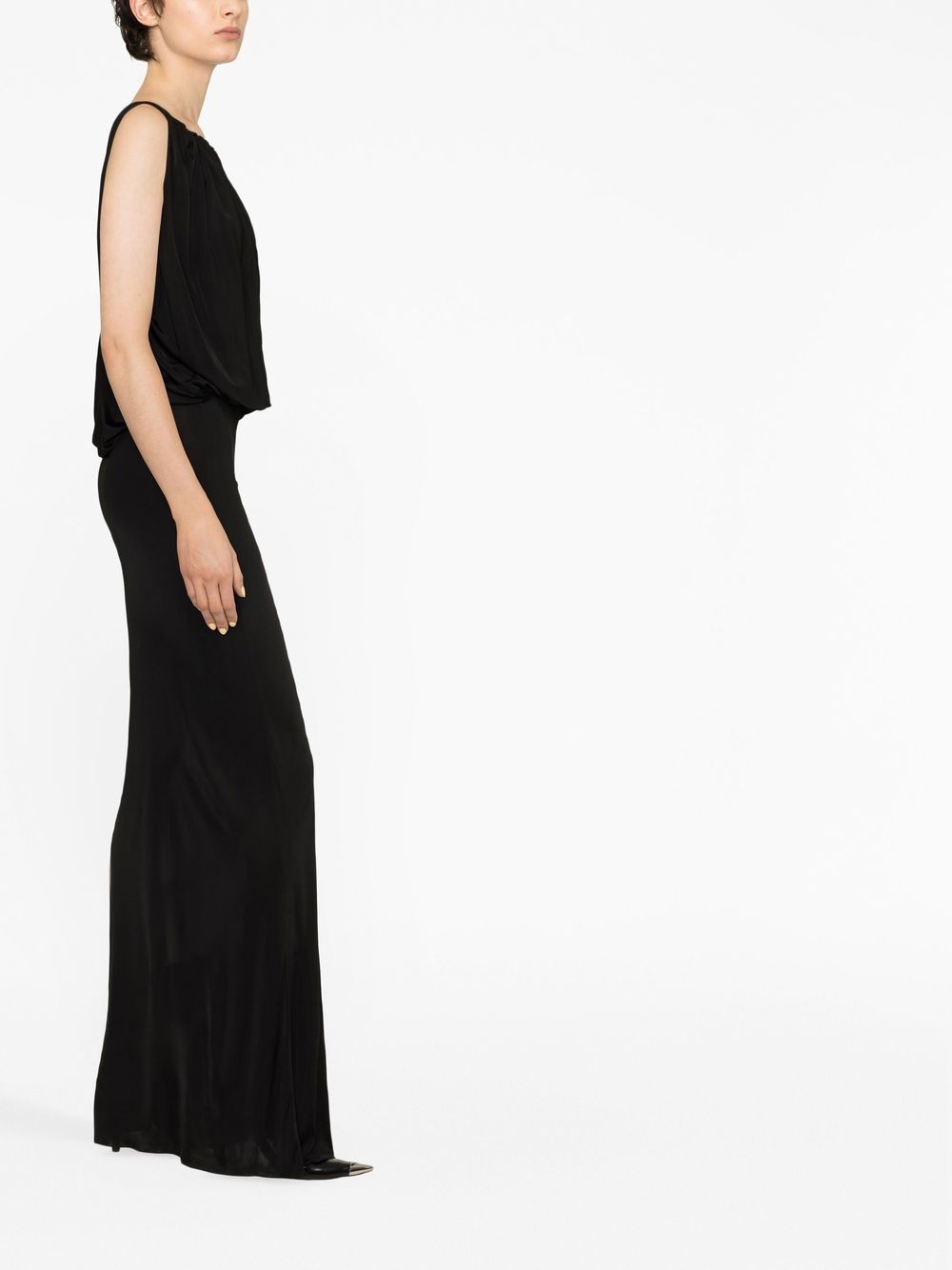 Saint Laurent draped sleeveless jersey dress – Viscose 100% - view 6