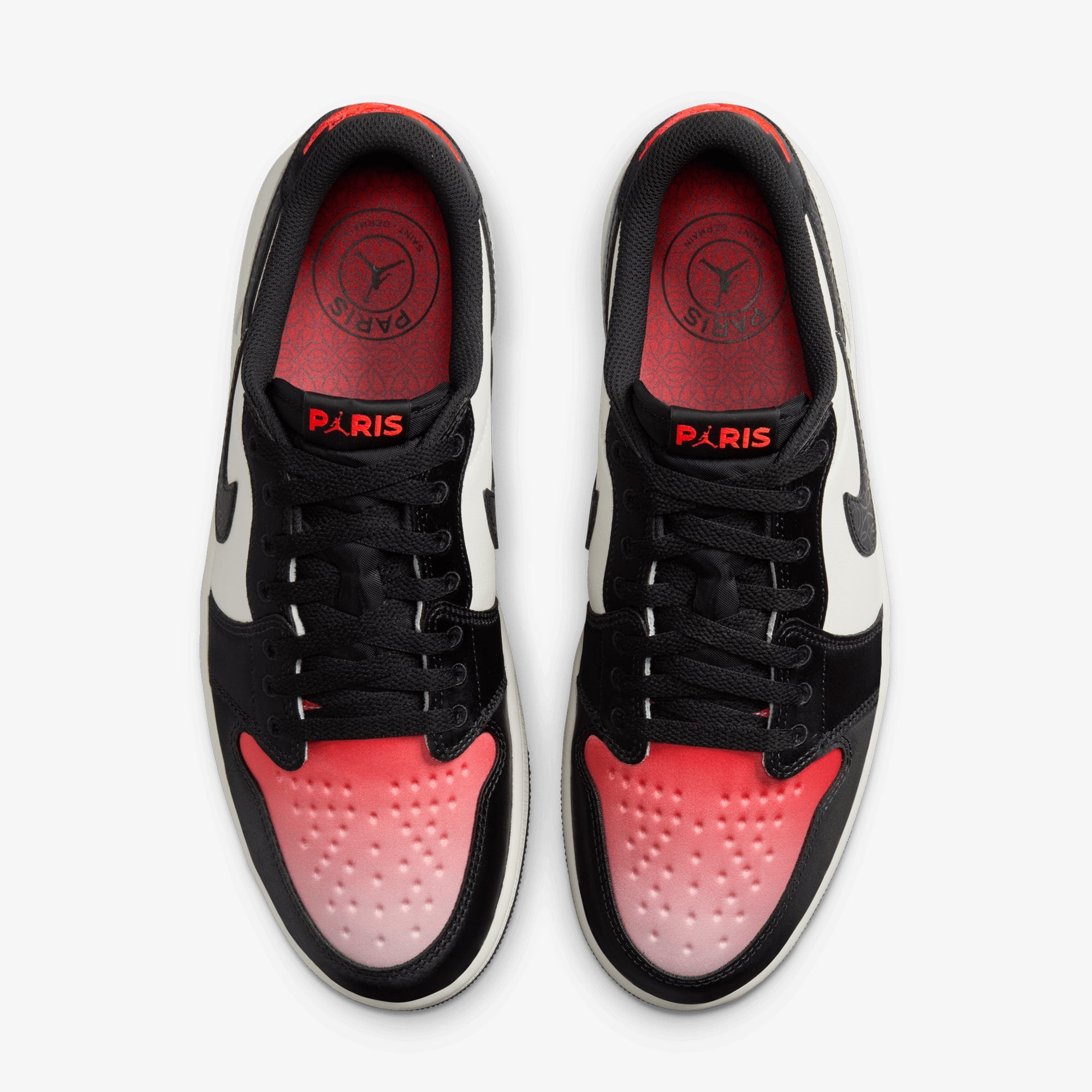 Jordan | Air Jordan 1 Retro Low Paris Saint-germain { Sail/off Noir-infrared 23-pink Oxford - view 2