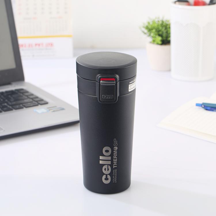 Cello Duro Café Flask, Insulated Coffee Mug, 450ml