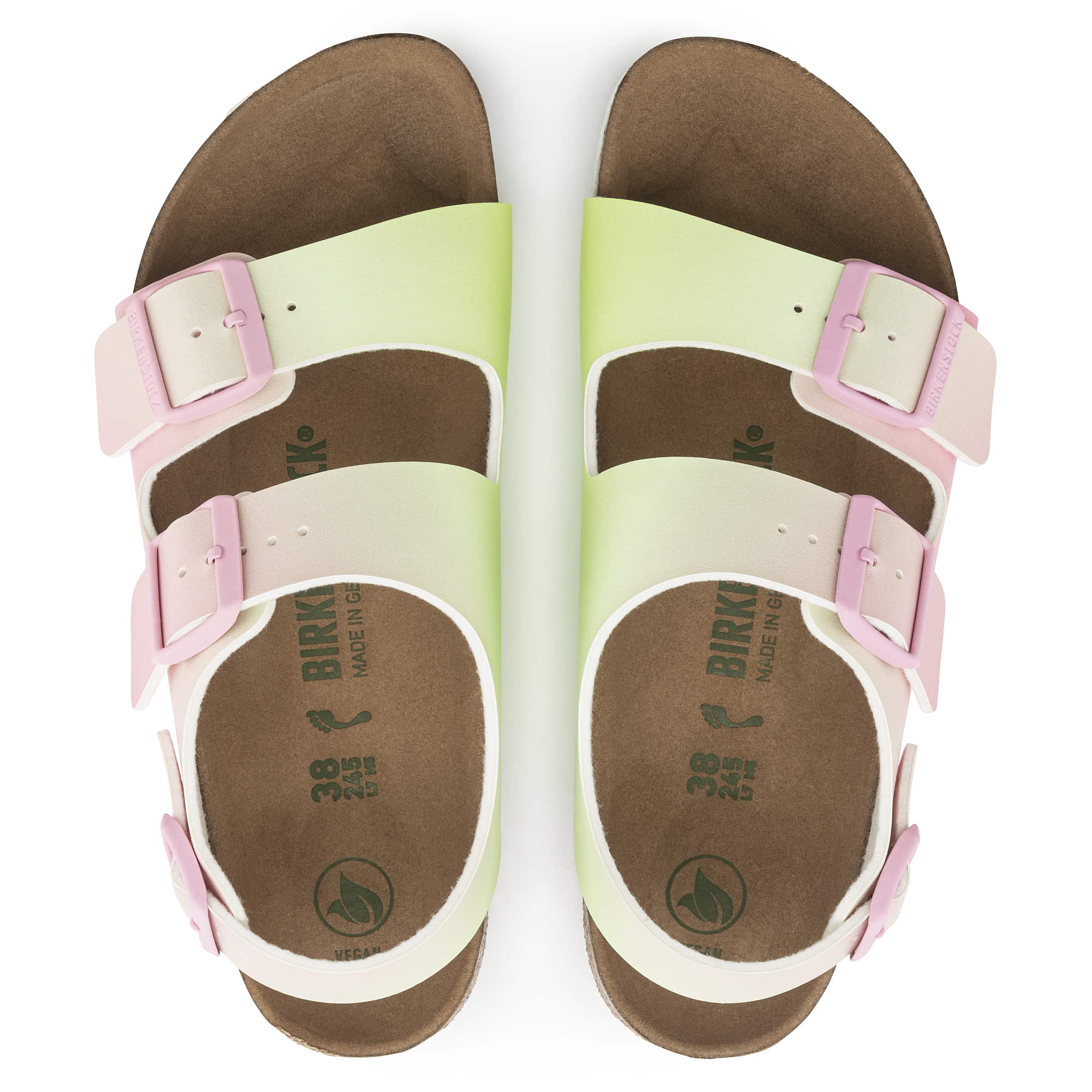 Birkenstock Milano Birko-Flor – Multi Multi/Candy Pink/Faded Lime - view 2