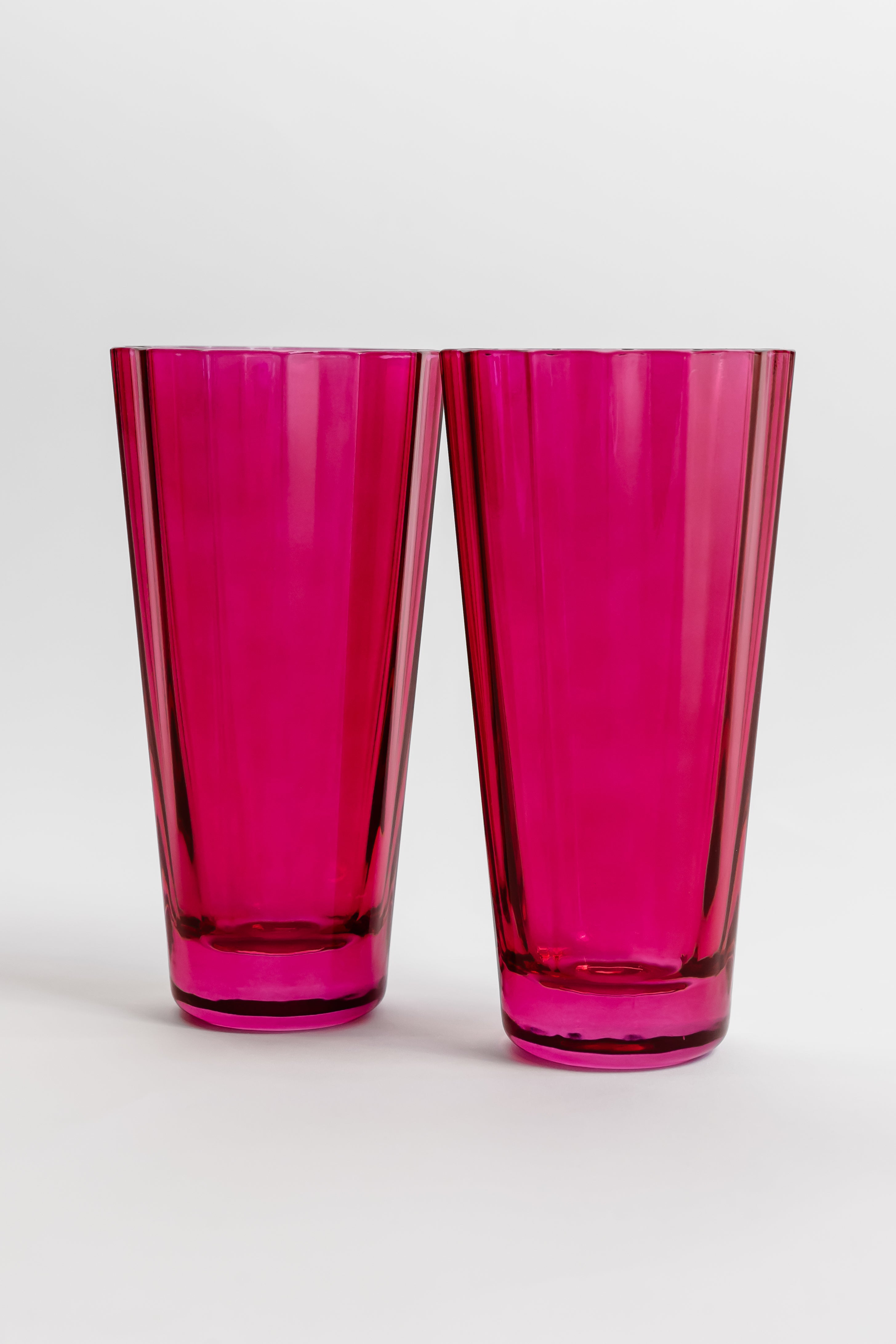 Estelle Colored Glass Estelle Colored Sunday High Balls - Set of 2 {Fuchsia}