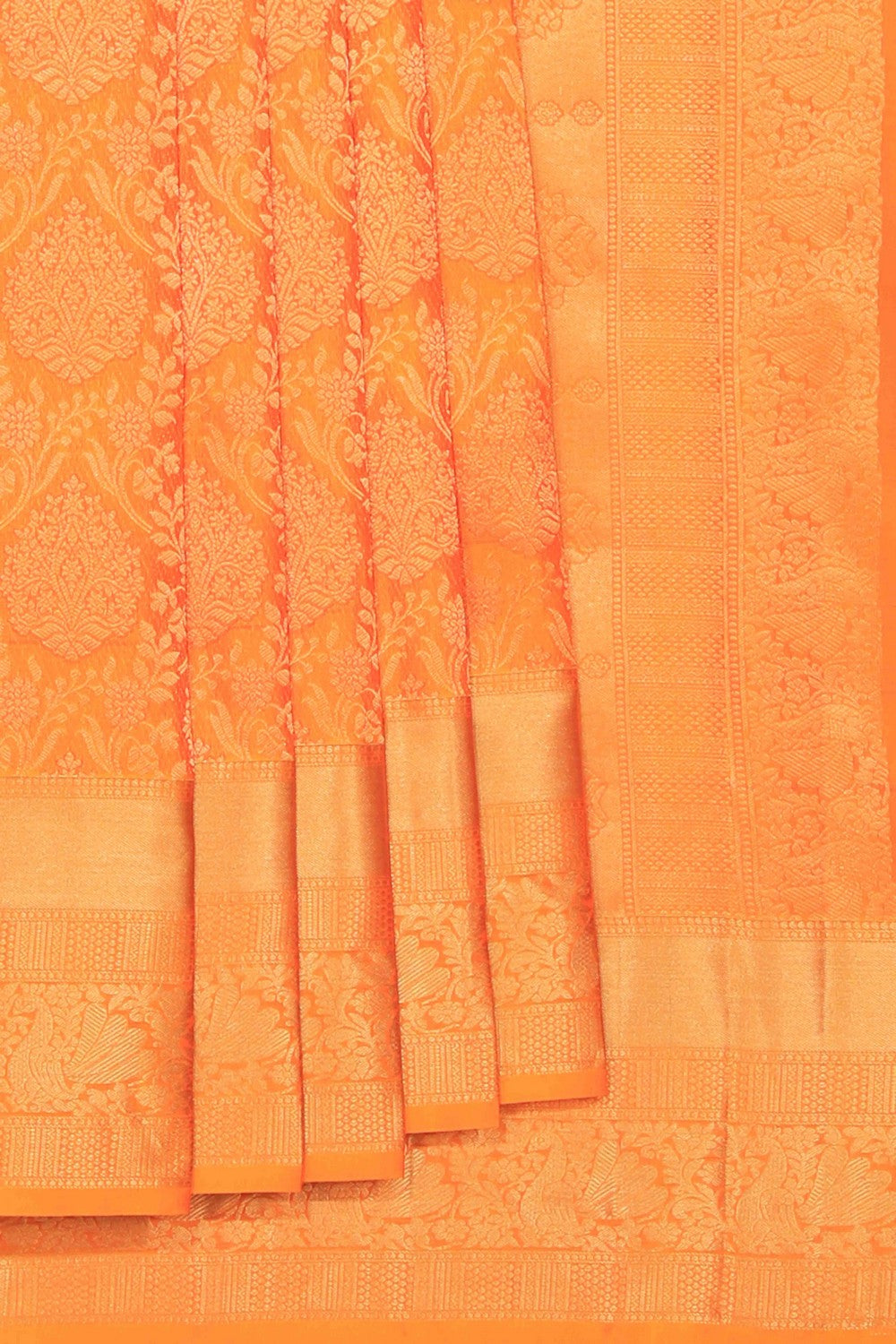 Kalanjali Kanchi Silk Mustard Saree – Women's