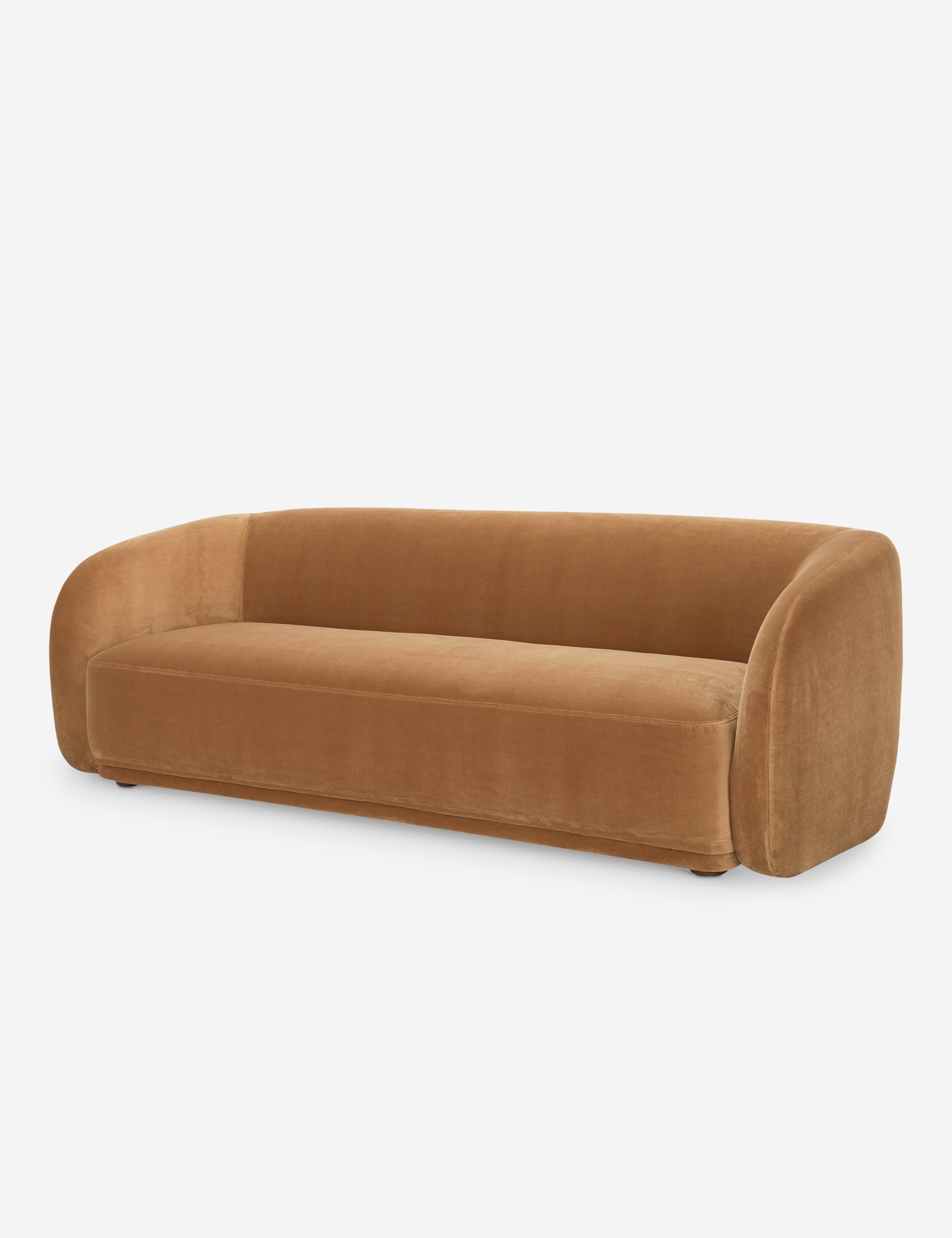 Lulu and Georgia Maas Sofa – Camel Faux Mohair - view 3