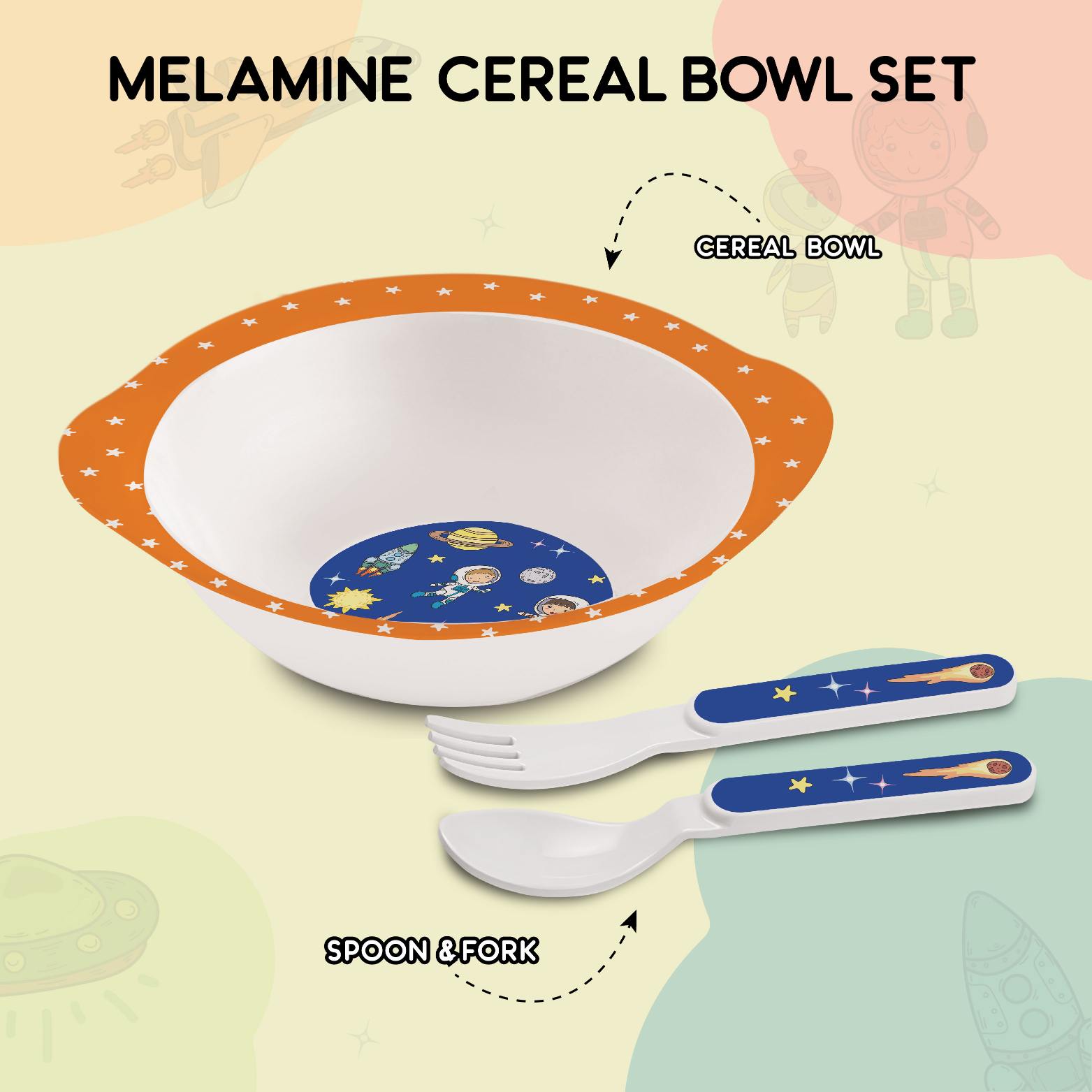 Cello Cereal Kids Melamine Bowl, Set of 3 - view 10
