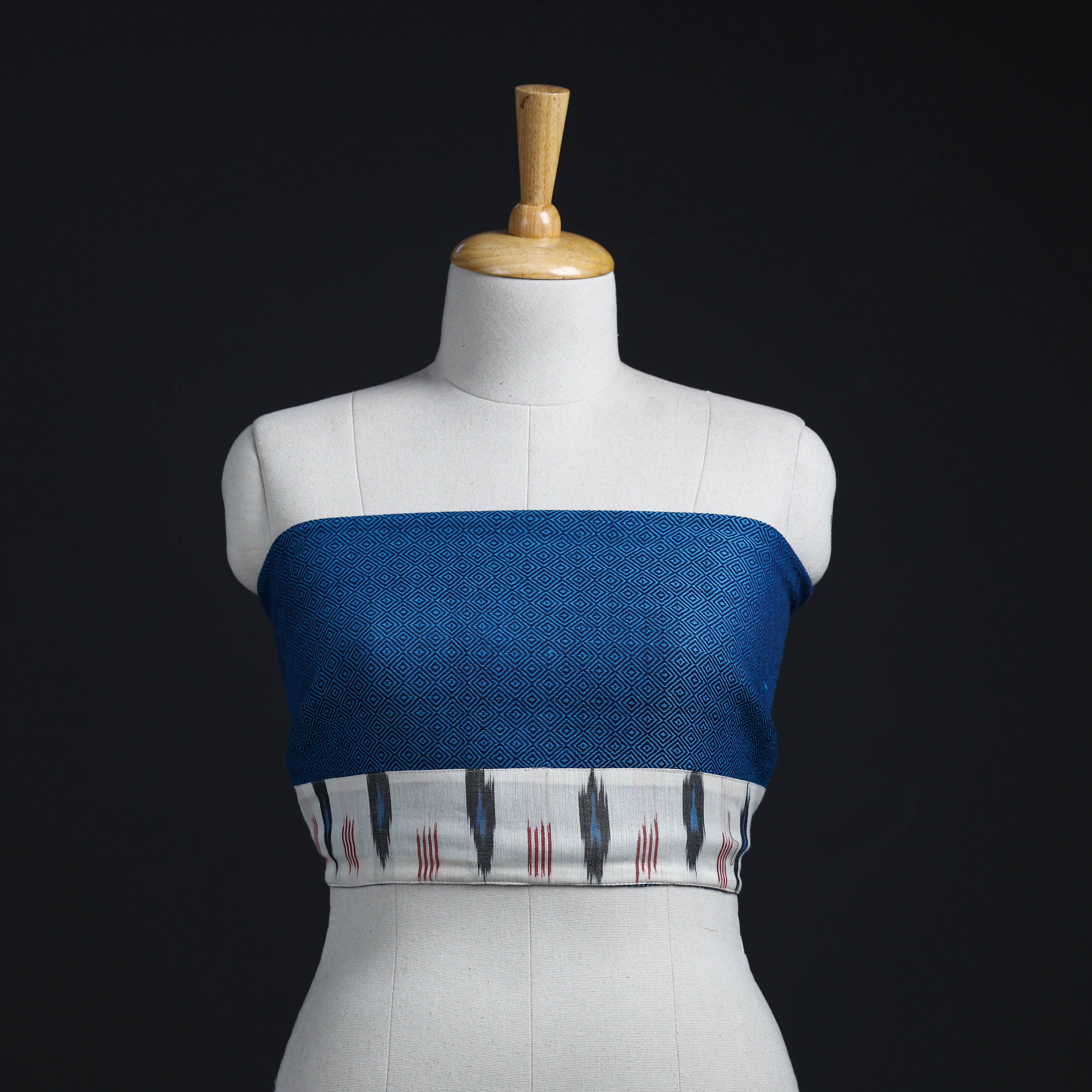 NOORI BAZAR Blue - Woollen Plain Blouse Piece 20