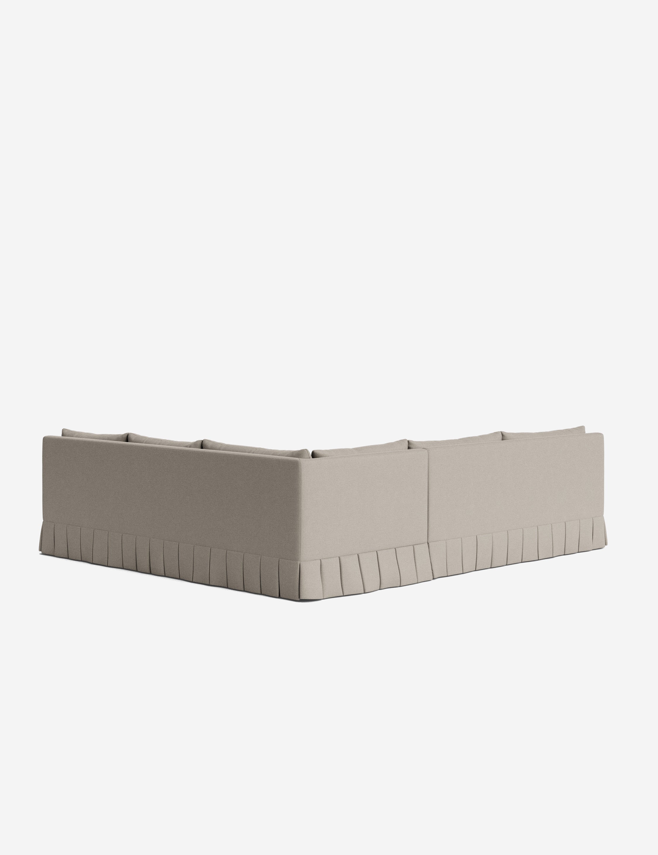 Lulu and Georgia Portola Luxe Depth Pleated Corner Sectional Sofa - view 171
