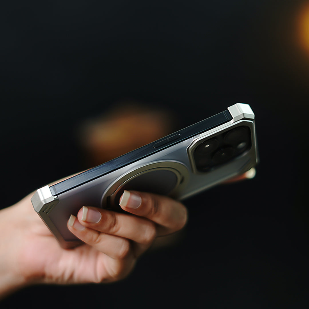 Million Cases Ultimate Slim Frameless Metal Stand Case - iPhone - view 4