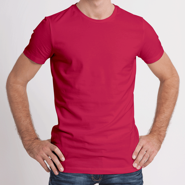 BlackTree Pack of 3 Half Sleeves T-Shirts for Men 180 GSM (Red,Maroon and White) - view 2