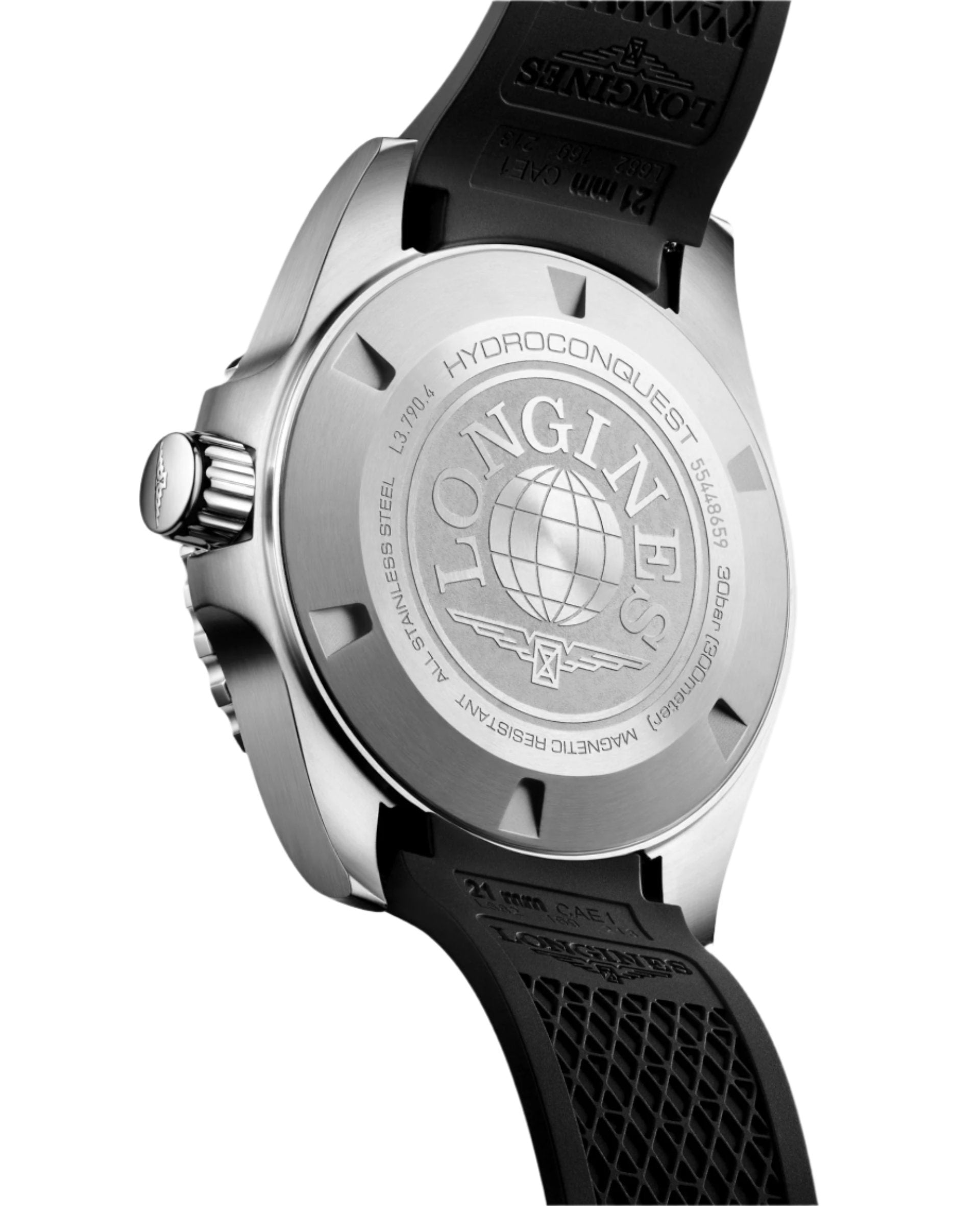 Longines Hydroconquest Gmt Sunray Black Dial Men 41mm - view 3
