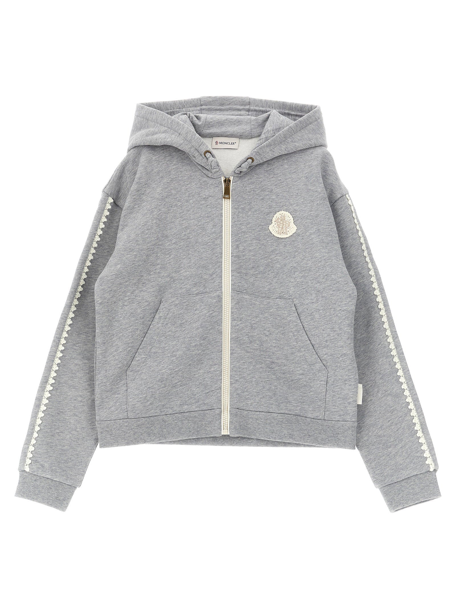 Moncler Enfant Crochet Details Hoodie – 100% cotton