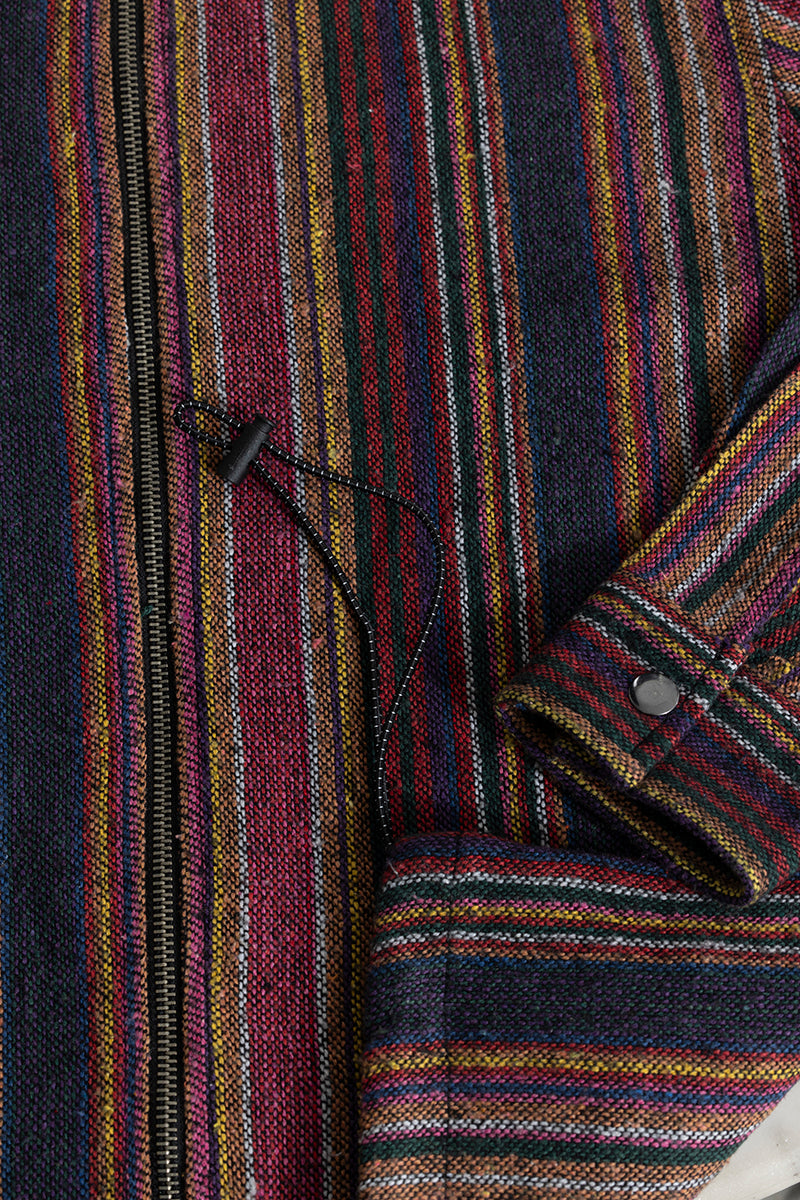 SNITCH PhoenixStripe Hoodie Styled Shacket - view 9
