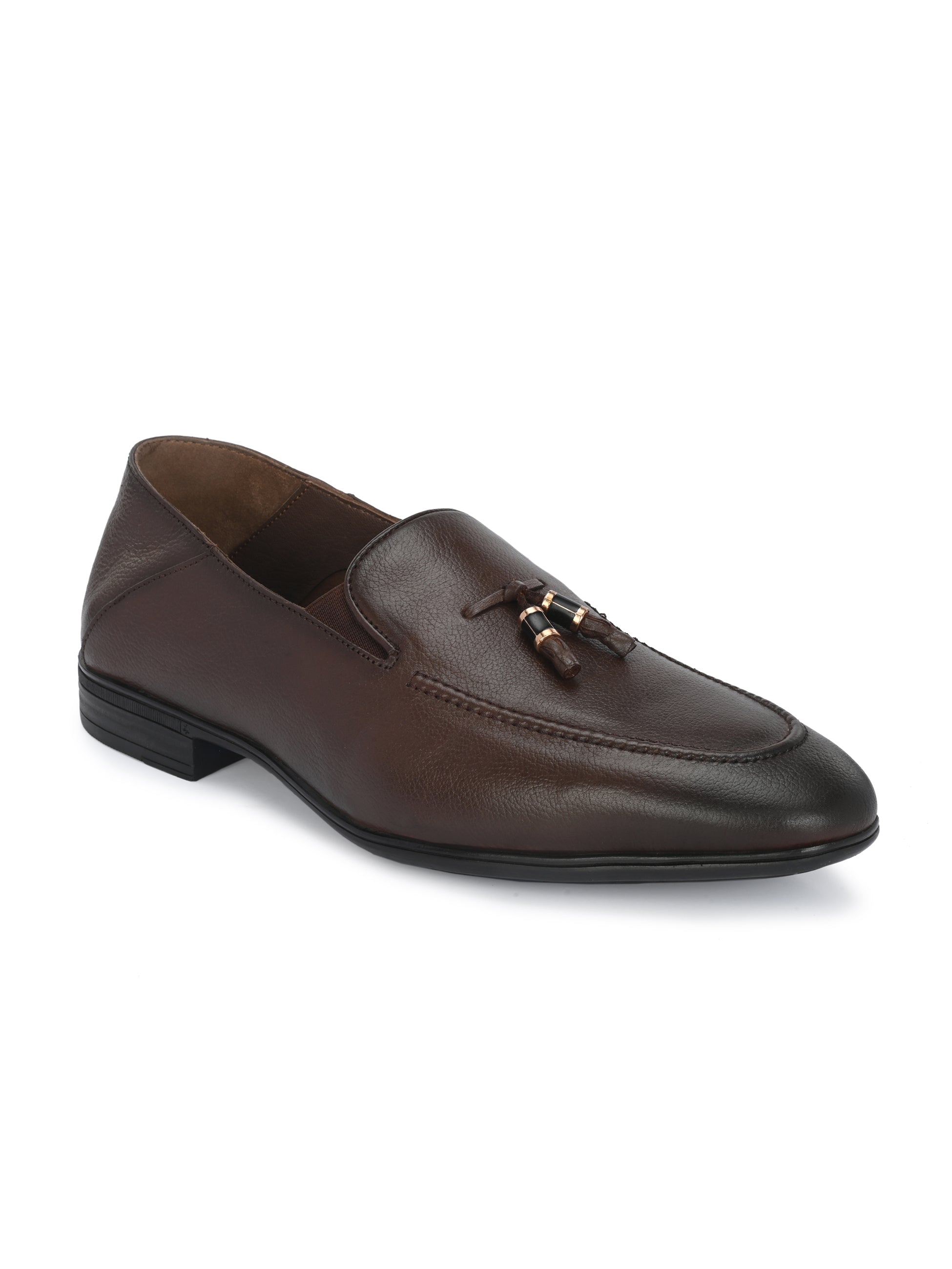 Egoss Shoes Egoss Gold Tassel Loafers for Men - view 11