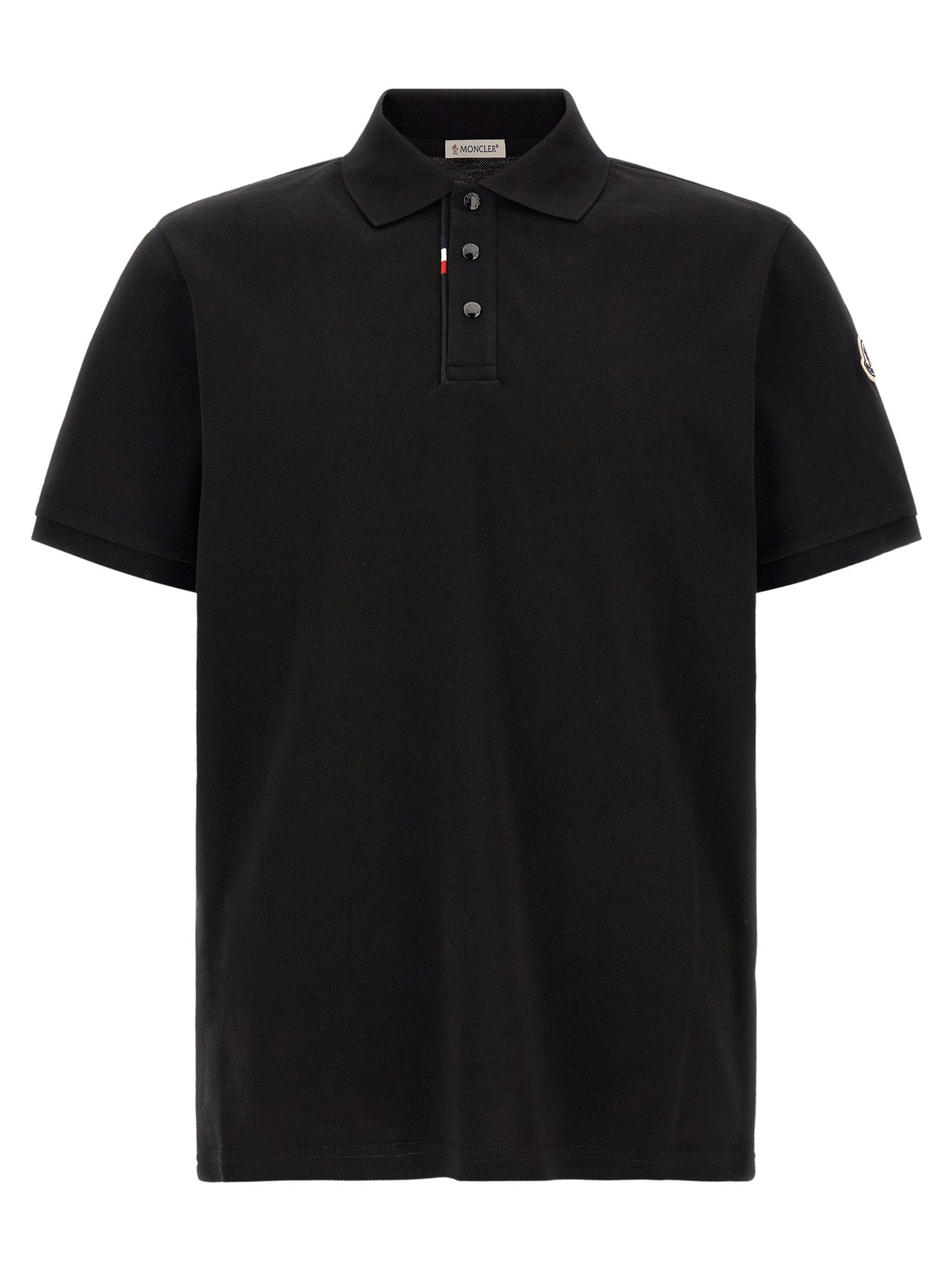 Moncler Tricolor Detail Polo Shirt – 100% cotton