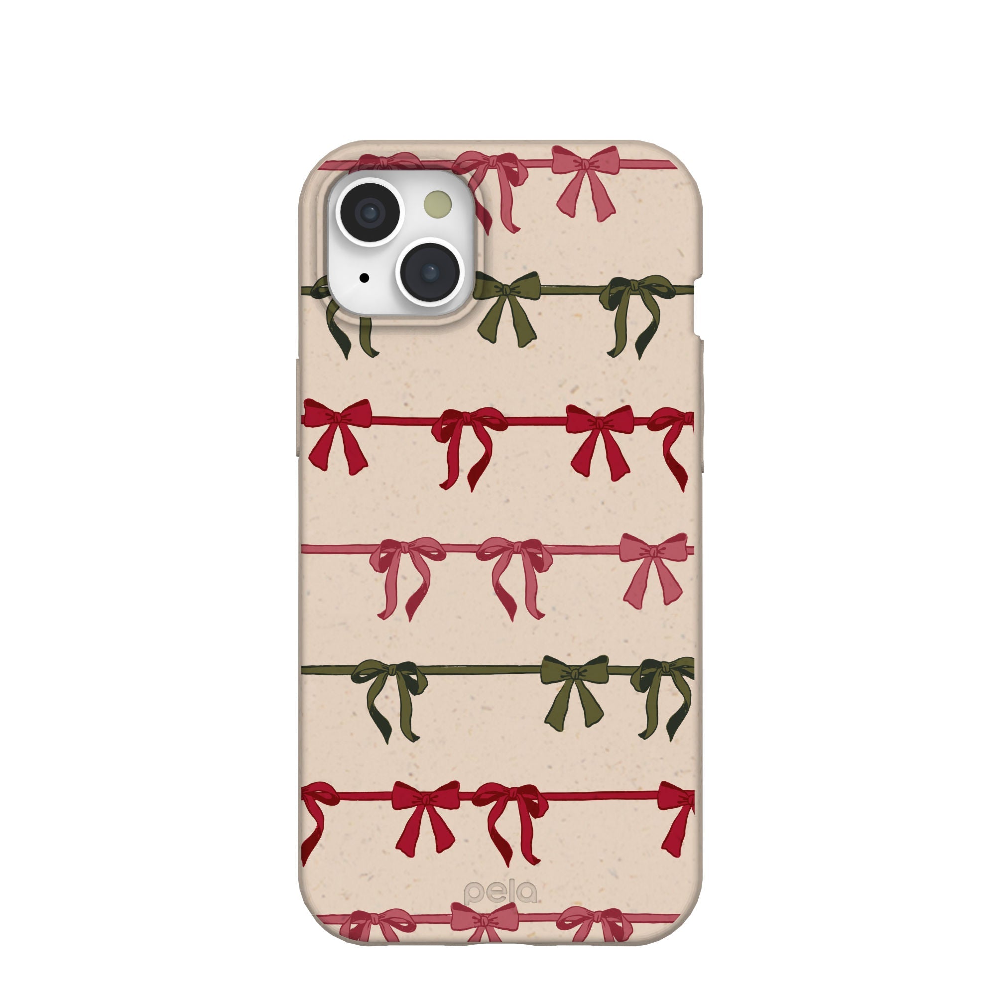 Pela Case Seashell Holiday Bows iPhone 15 Plus Case